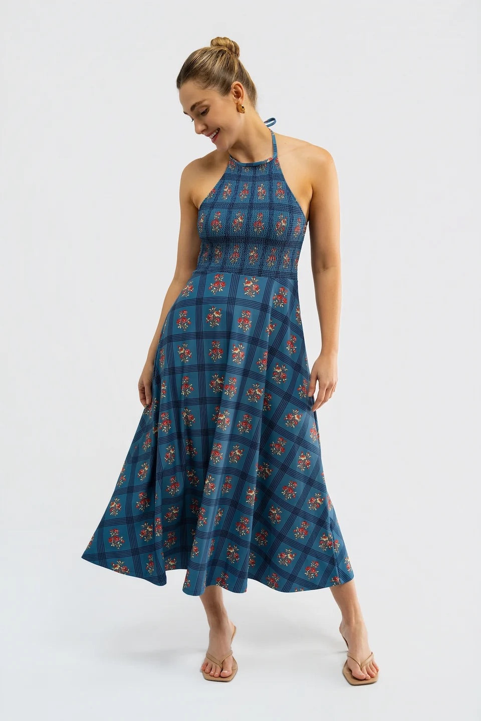 The Florenza Dress - Camellia Plaid Prcln