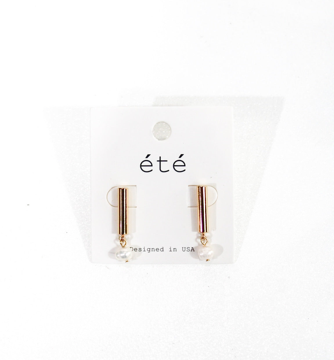 Pearl Bar Earrings