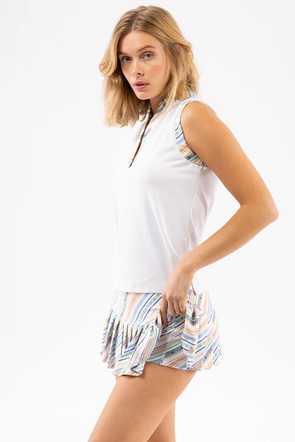 The Ruth Skort - Beach Club Stripe