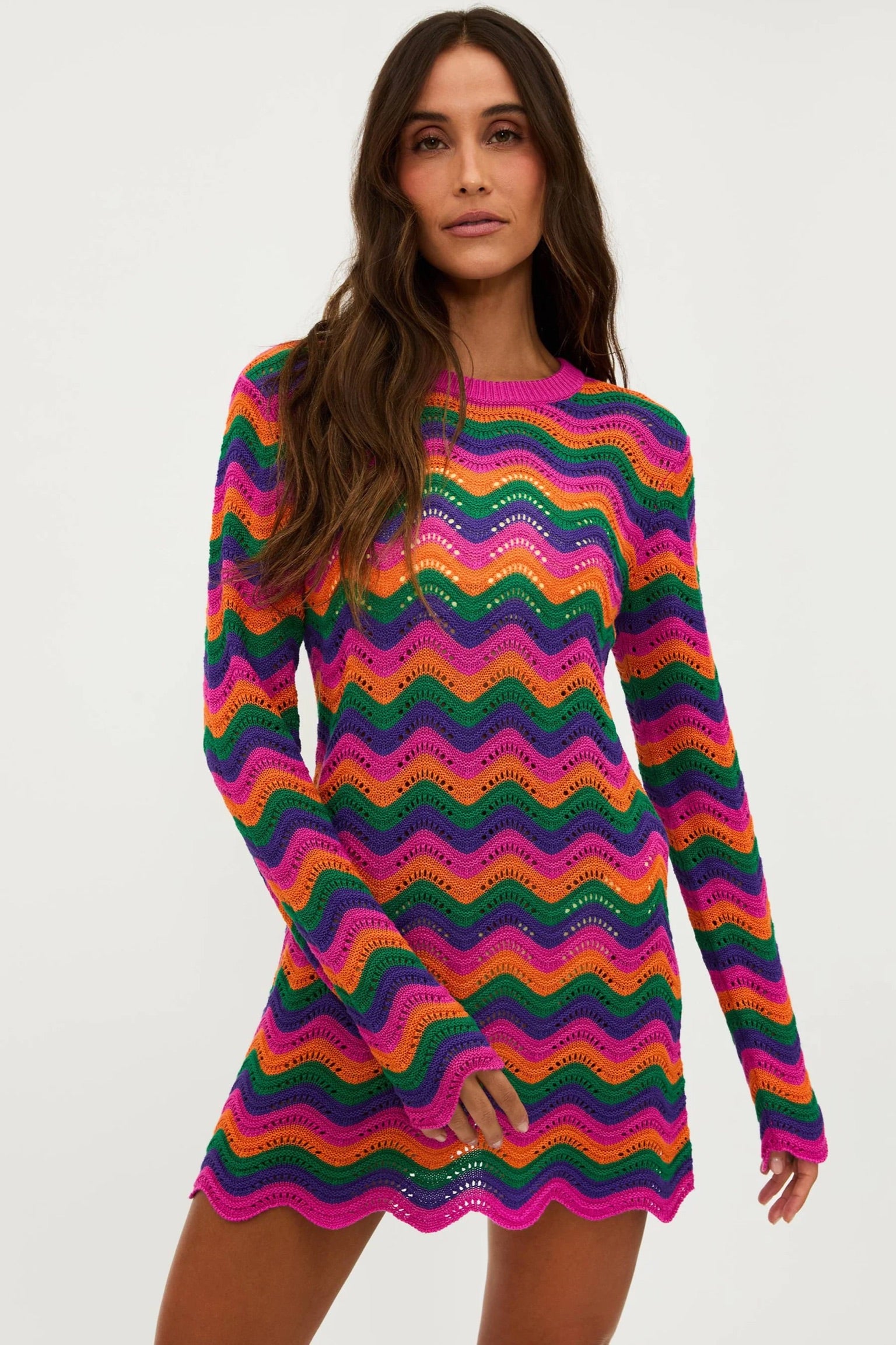 Libbi Dress Sunset Waves