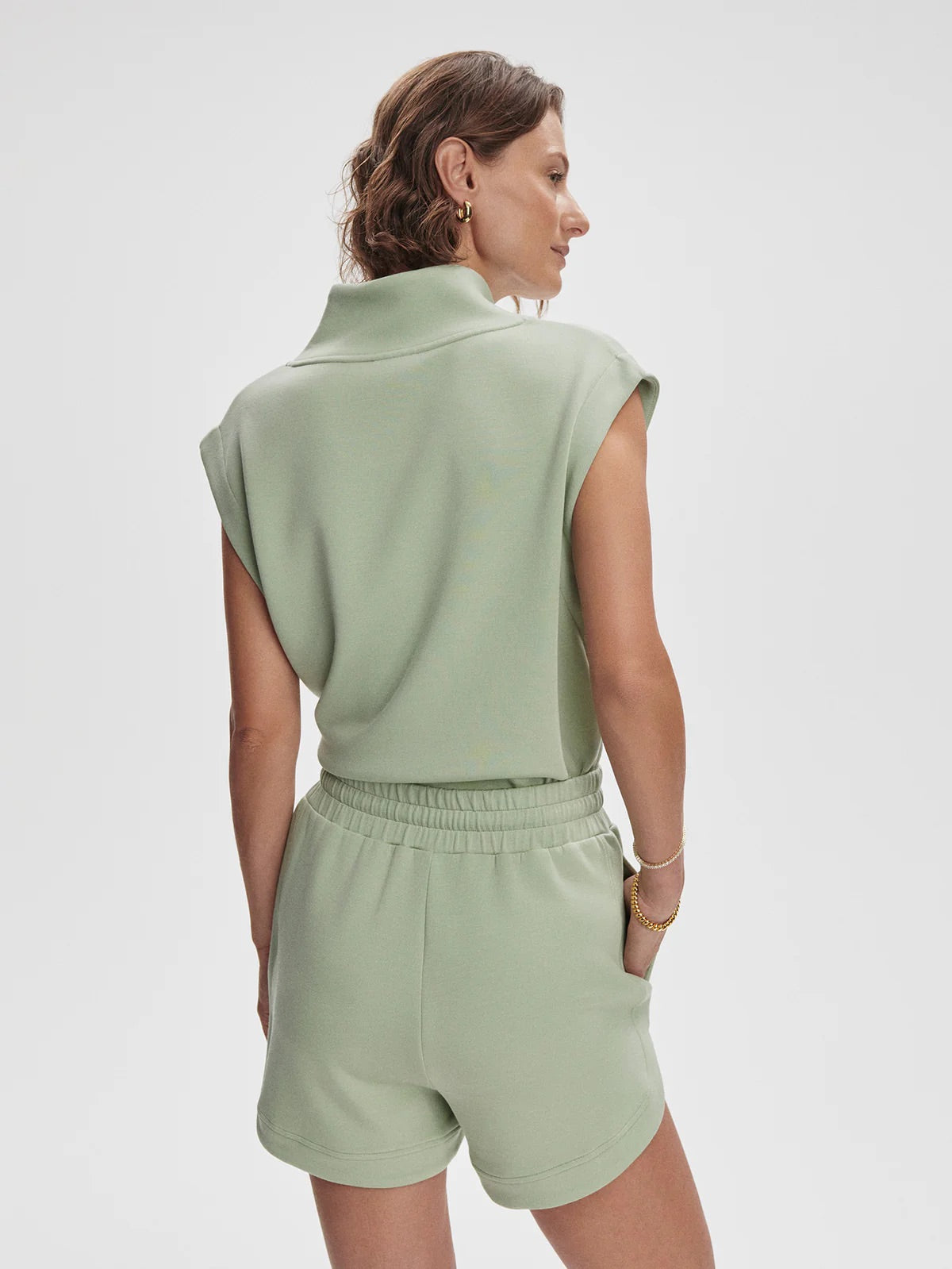 Ollie High Rise Short 3.5 - Snow Sage