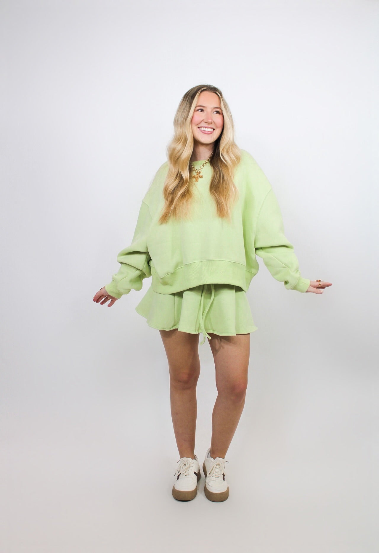 Celadon Skirt Set