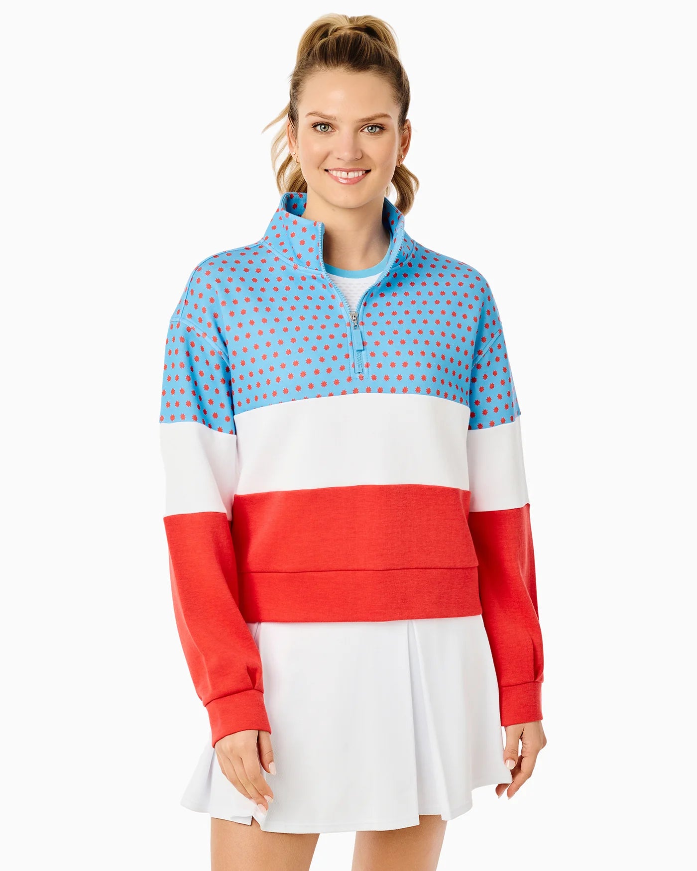 JV Quarter Zip - Ruby Vintage Suns