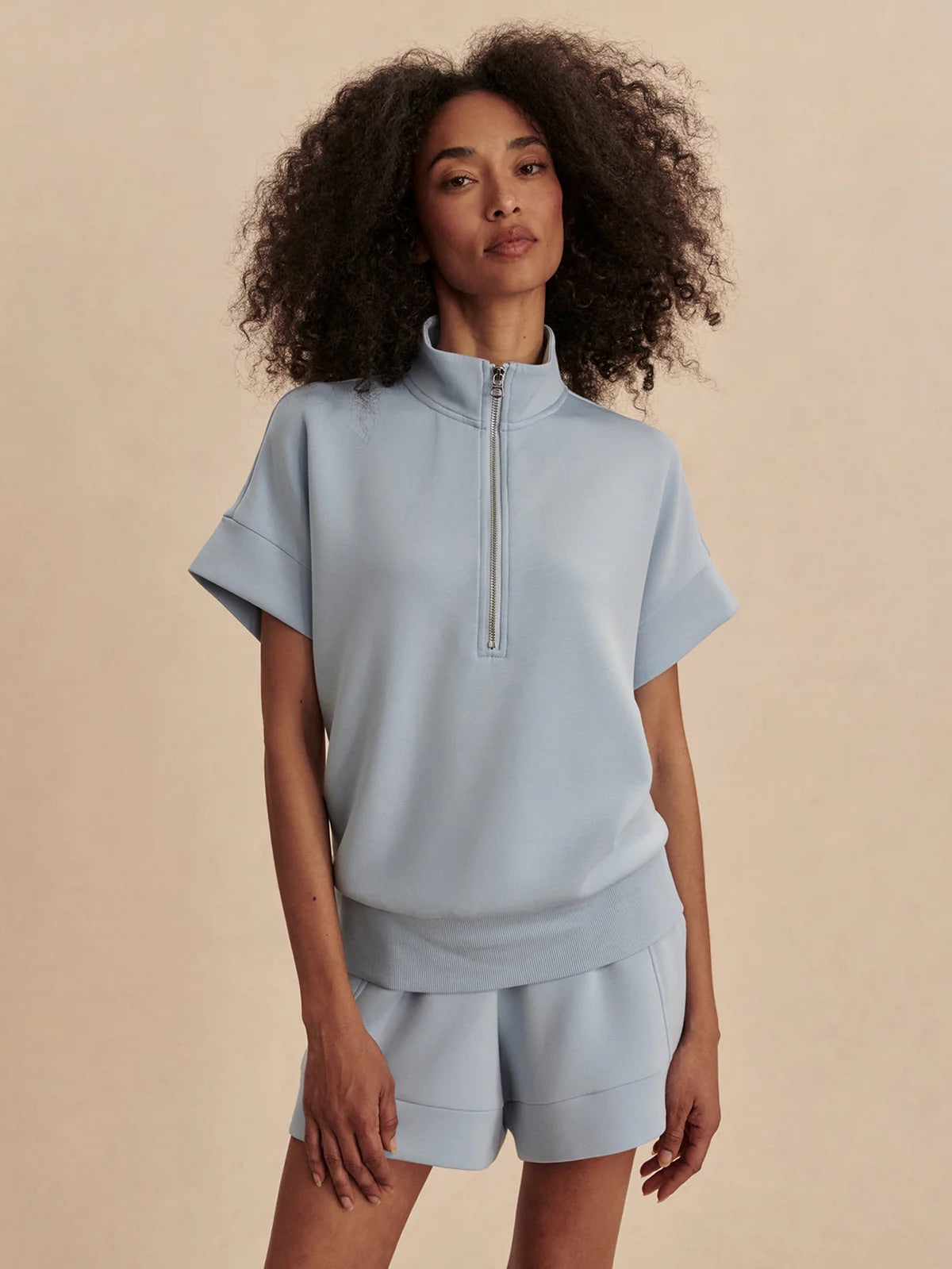 Ritchie Short Sleeve Sweat - Cashmere Blue