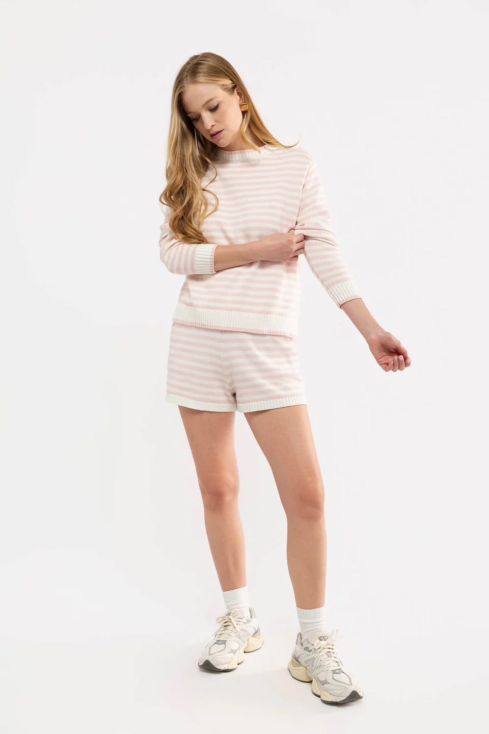 Porter Knit Short - Cream/Ballerina
