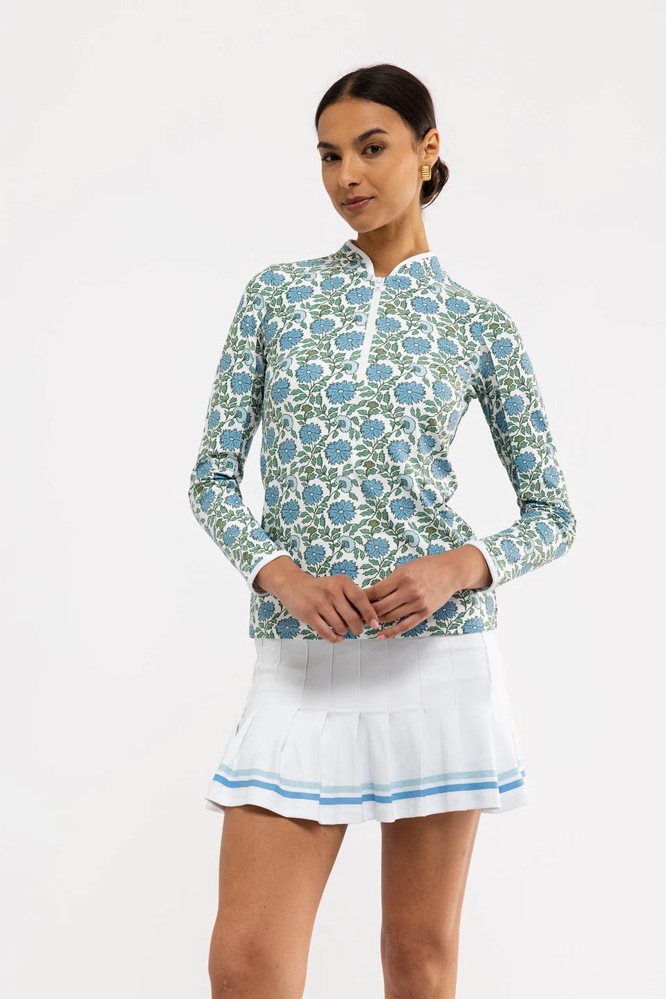 The Carey Quarter Zip - Seasalt Flora