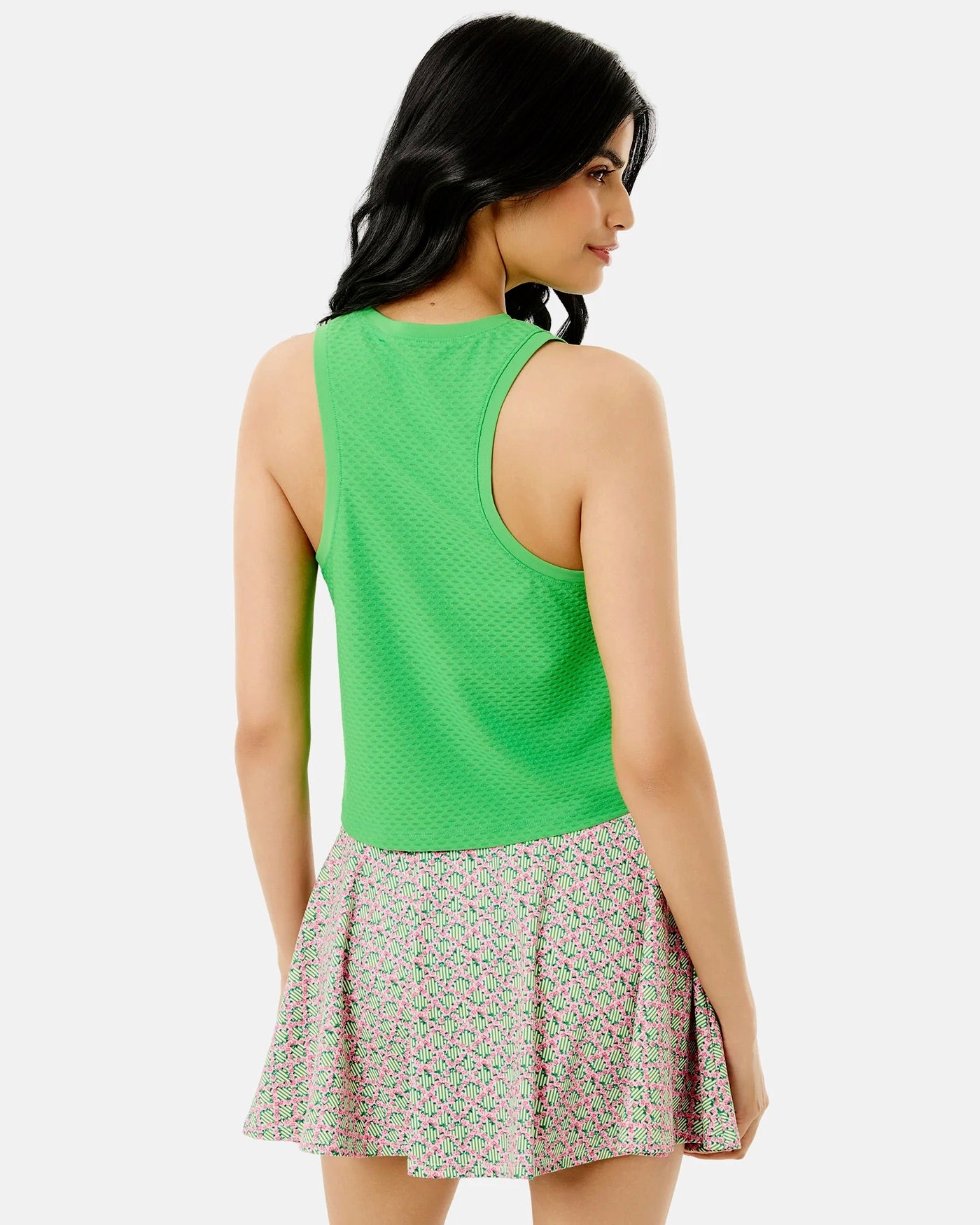 Addison Bay Everyother Day Tank in Key Lime, lightweight sleeveless women's top with relaxed fit and vibrant lime color.