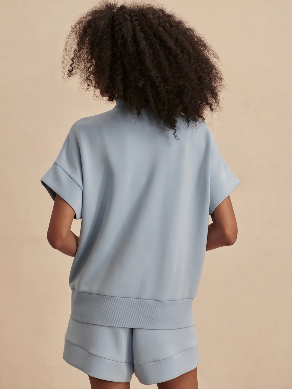 Ritchie Short Sleeve Sweat - Cashmere Blue