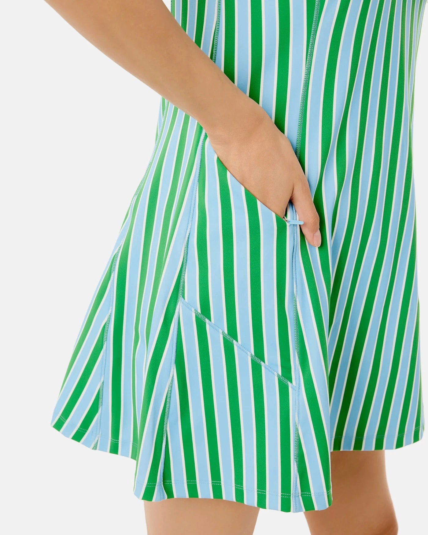 Addison Bay Panama Dress in Cabana Stripe featuring a flowy style and vibrant striped pattern, perfect for warm-weather wear.