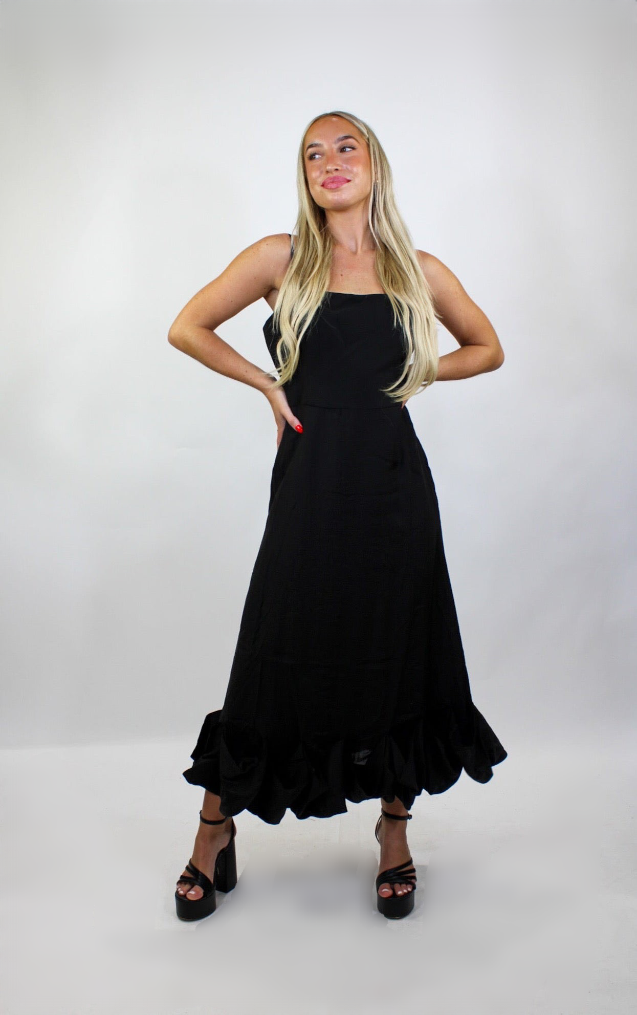 knee length dresses for ladies Black Tie Midi