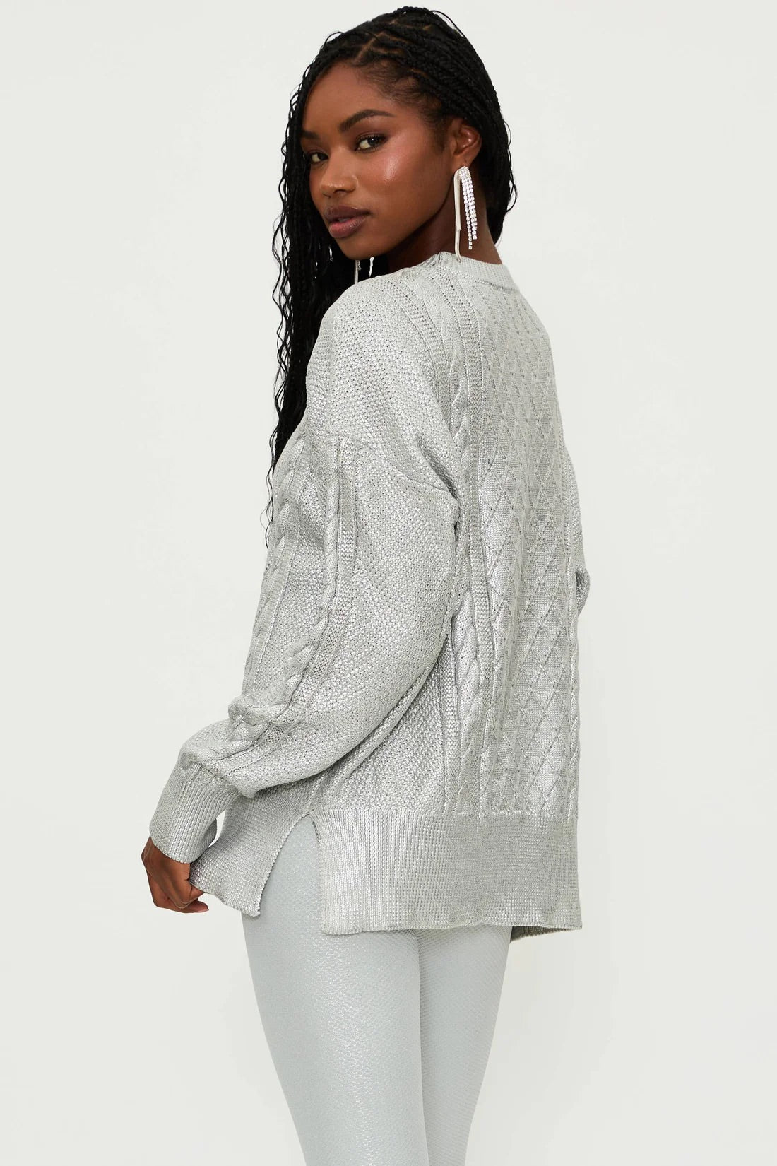 Callie Sweater Silver Shine Cable