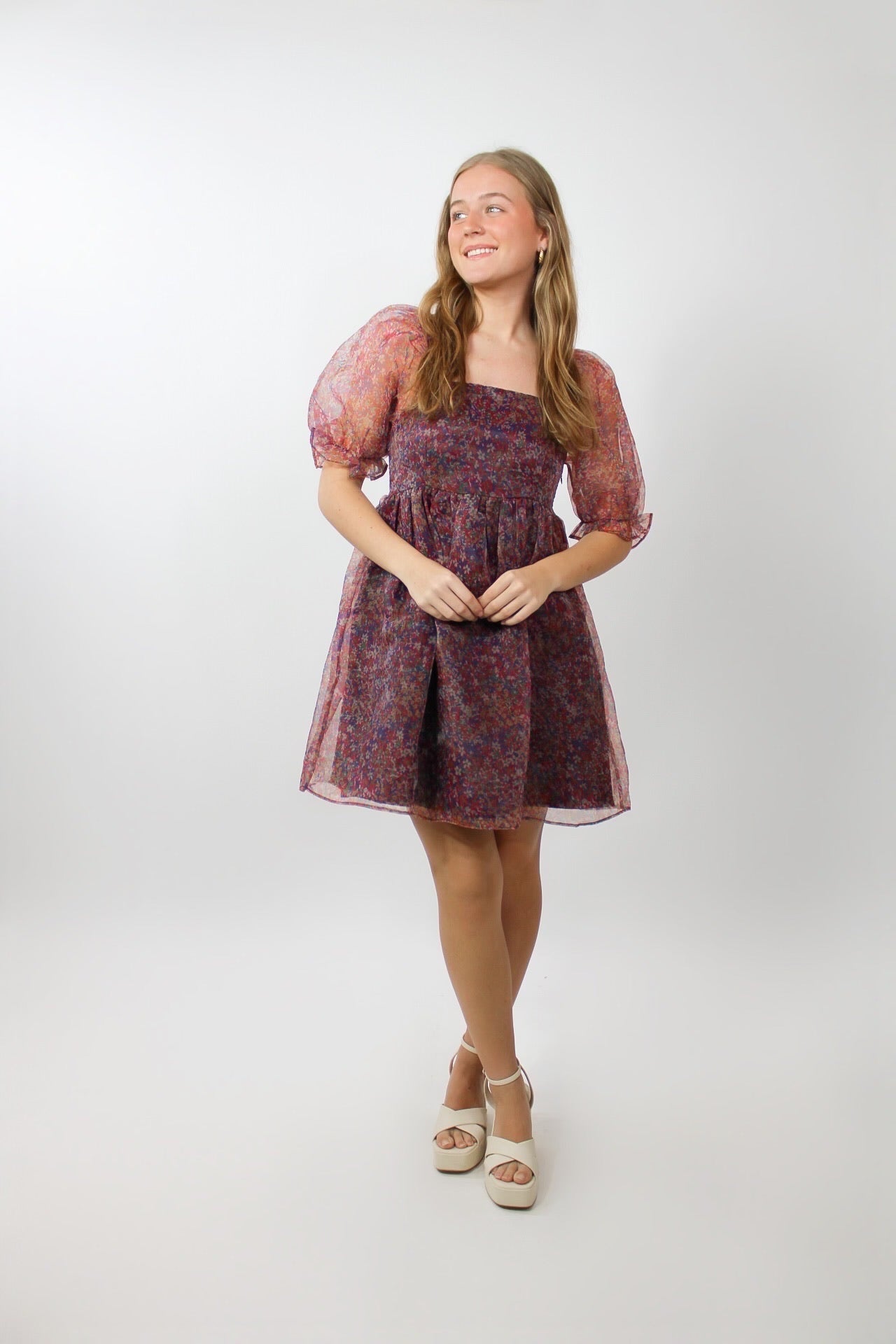 Flower Fields Babydoll Dress