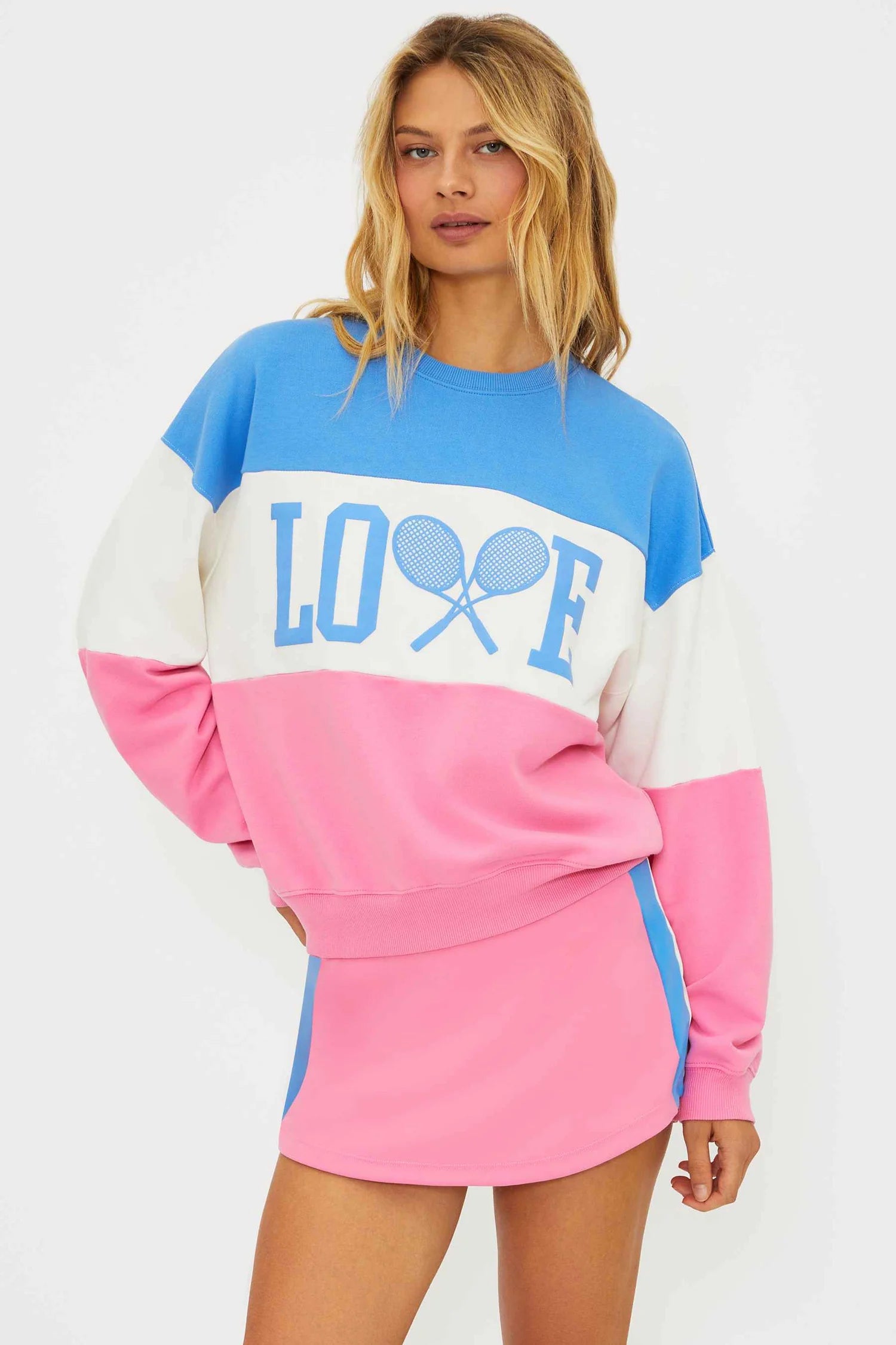 Devyn Oversized Sweatshirt Cosmos Colorblock