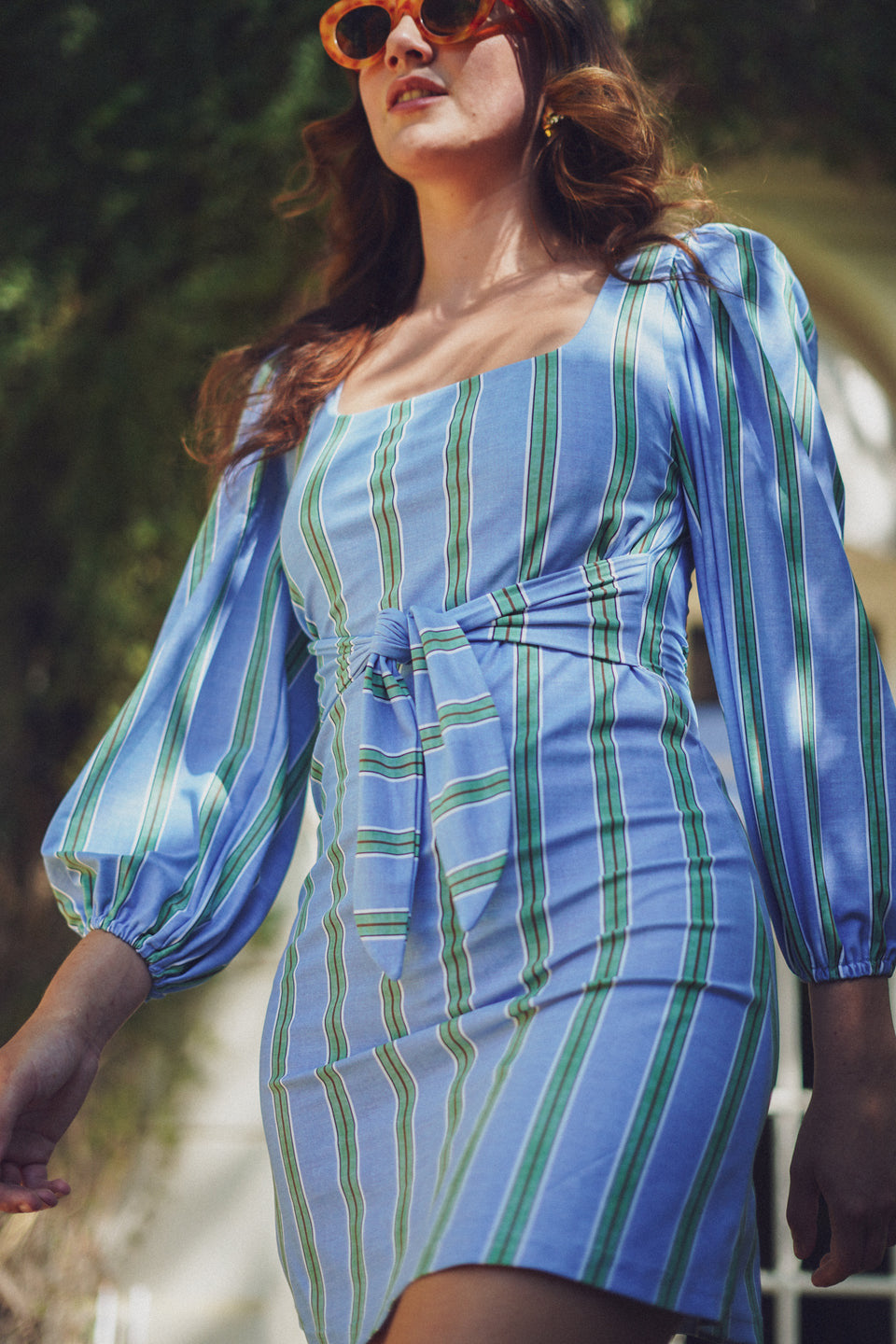 The Crew Dress - Hydrangea Stripe