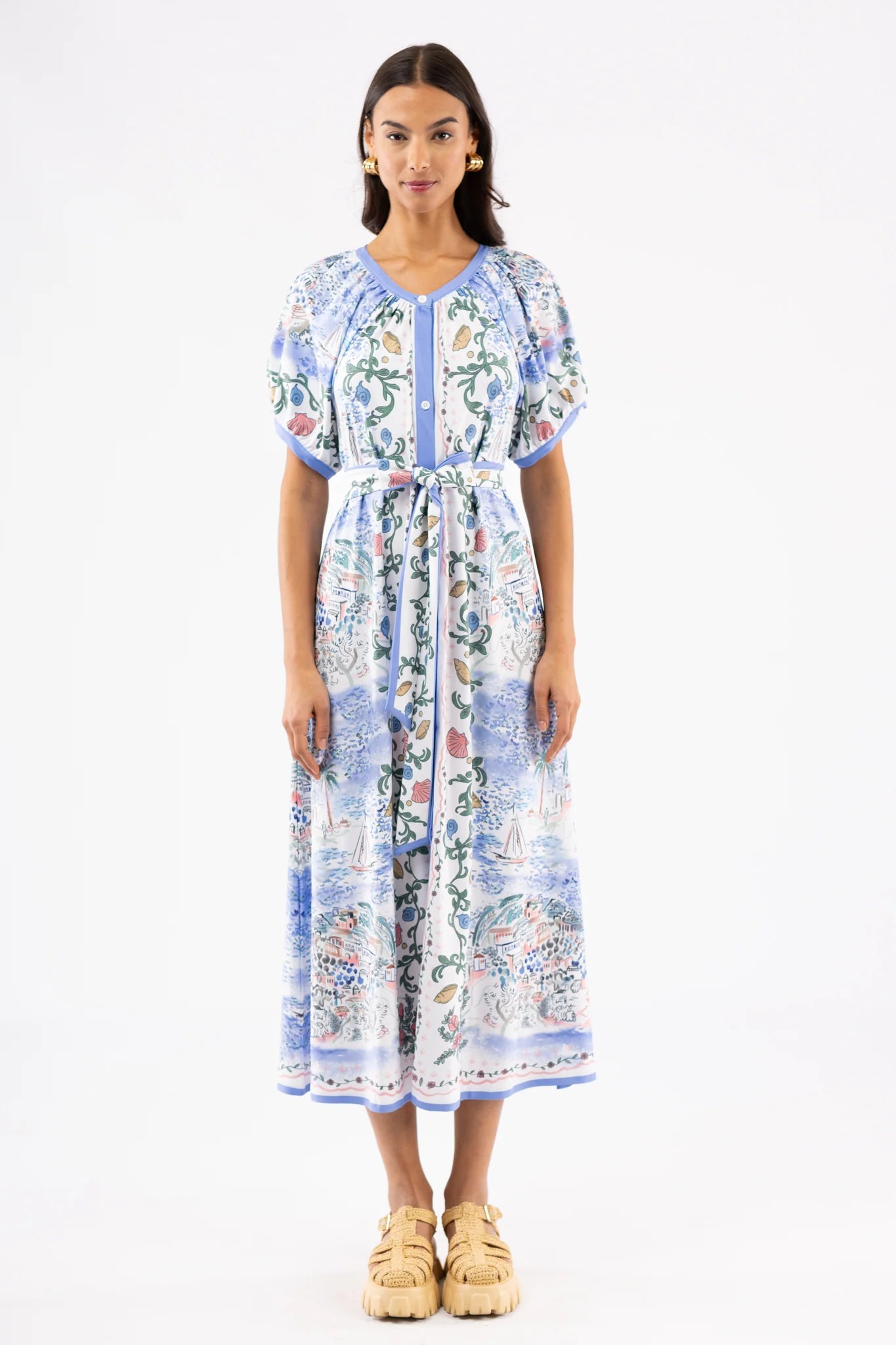 The Grenadine Dress - Sea Mural