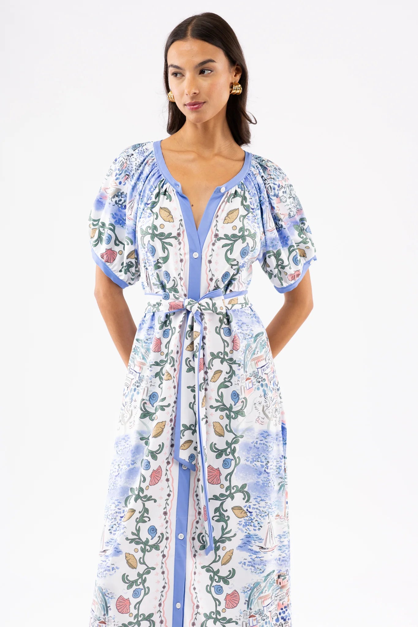 The Grenadine Dress - Sea Mural