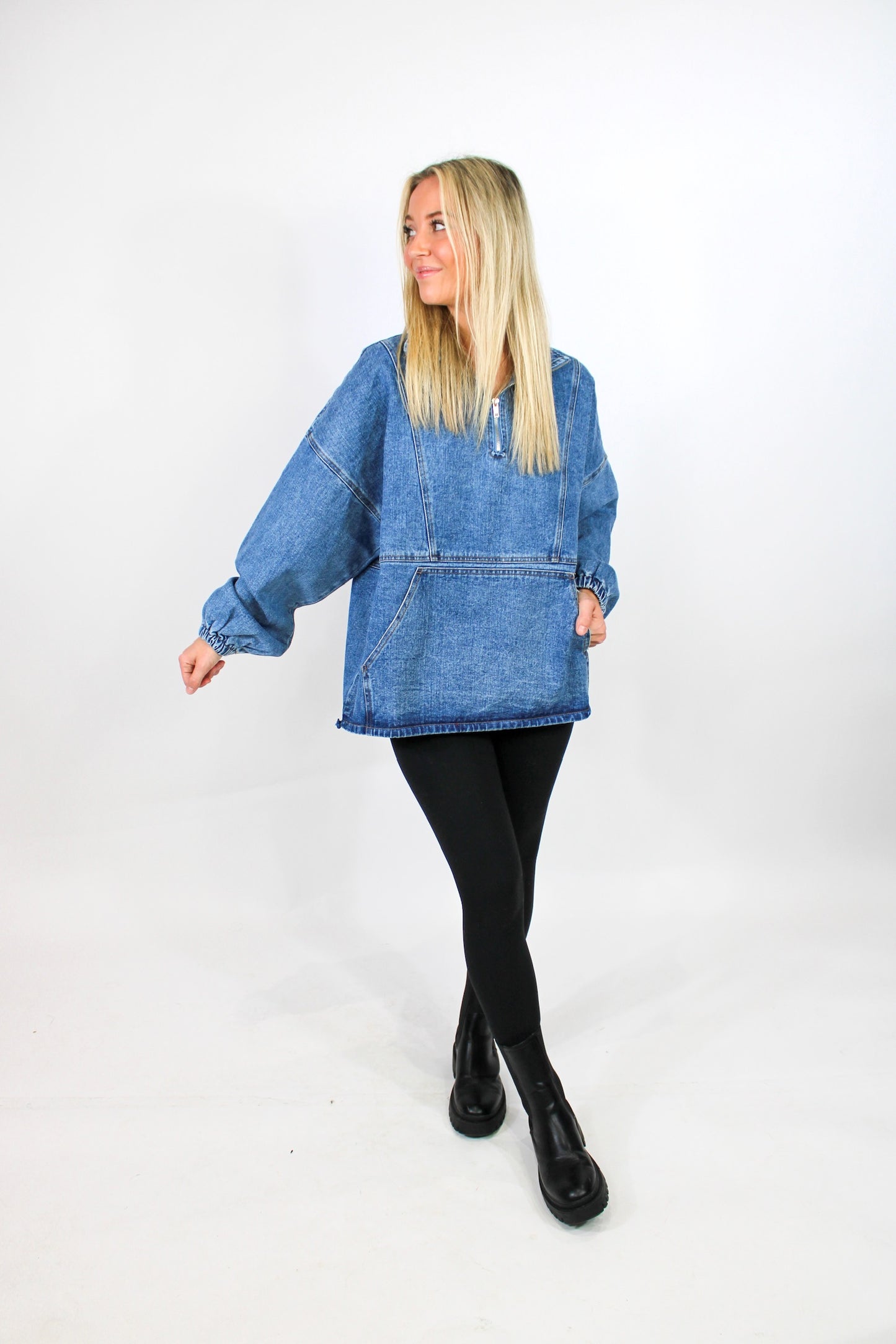 I'm So 90's Denim Pullover