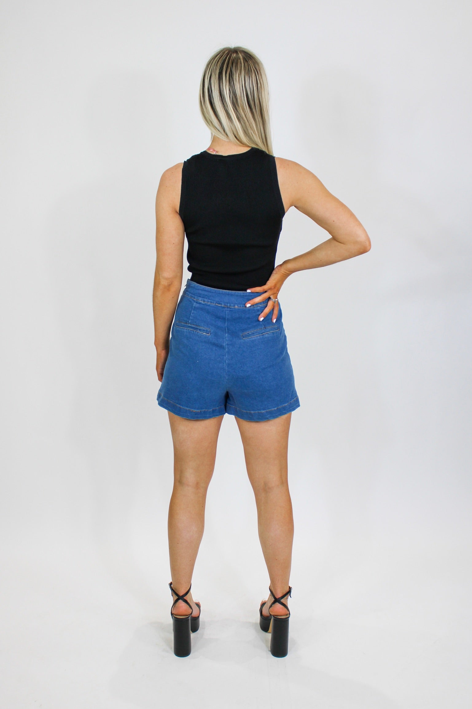 Trendy Denim Skort