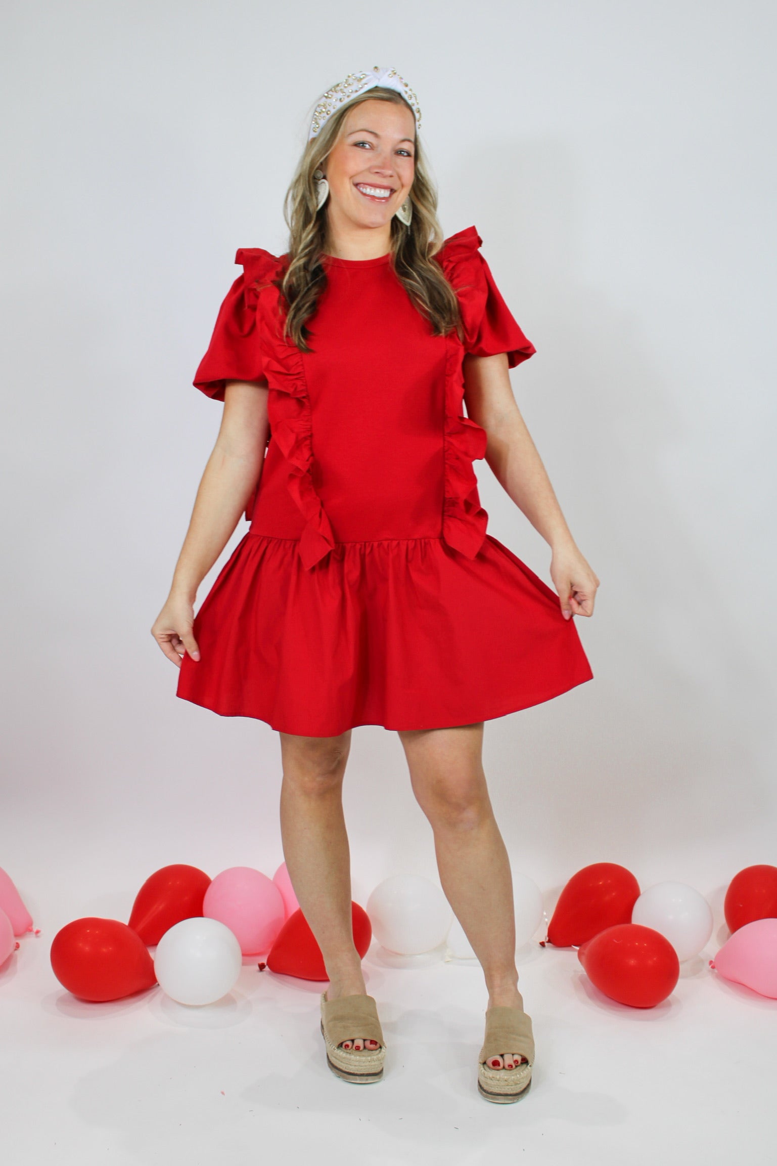 valentines dress mini Be My Valentine Ruffle Mini