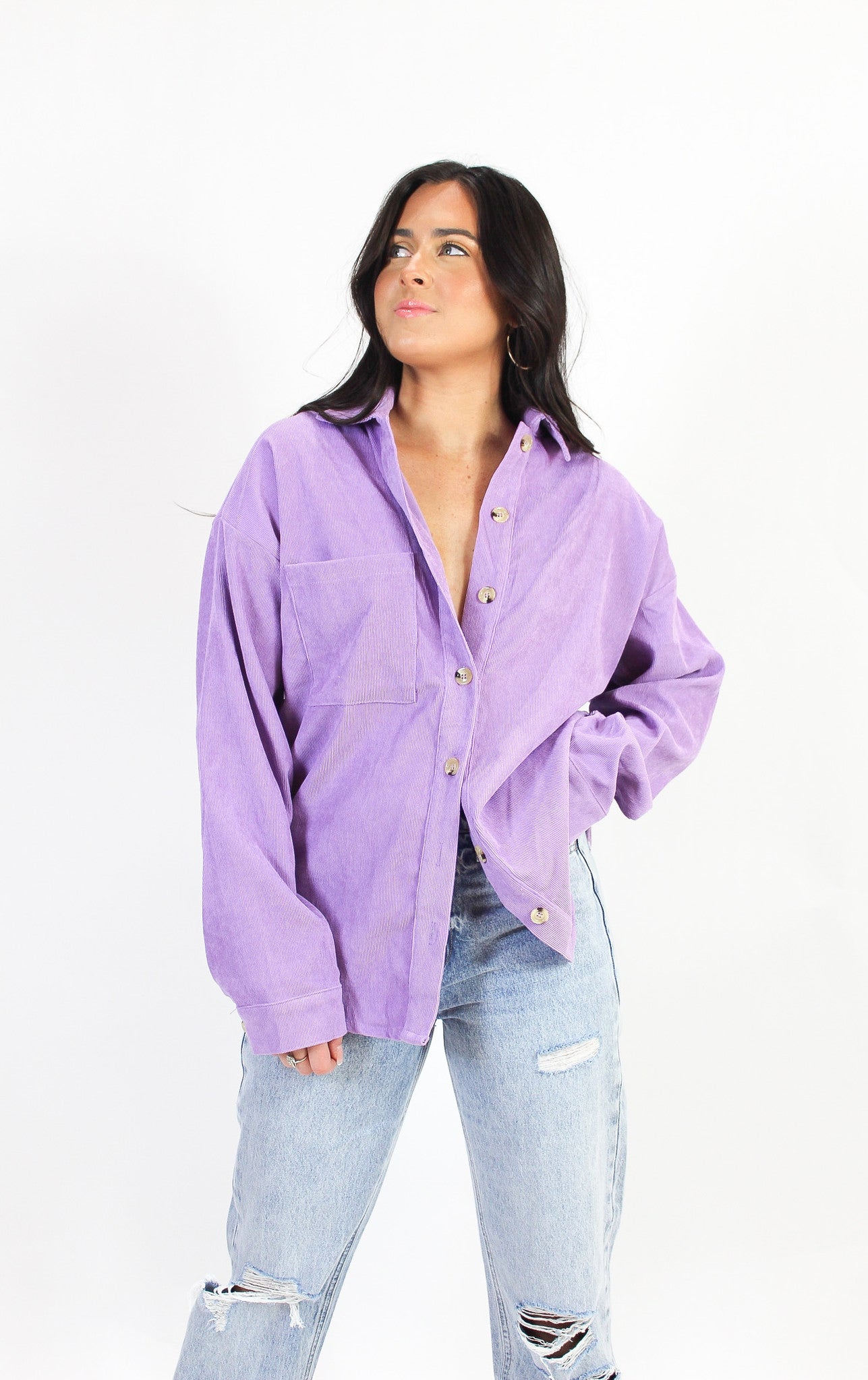 Sweetest Terry Button Down