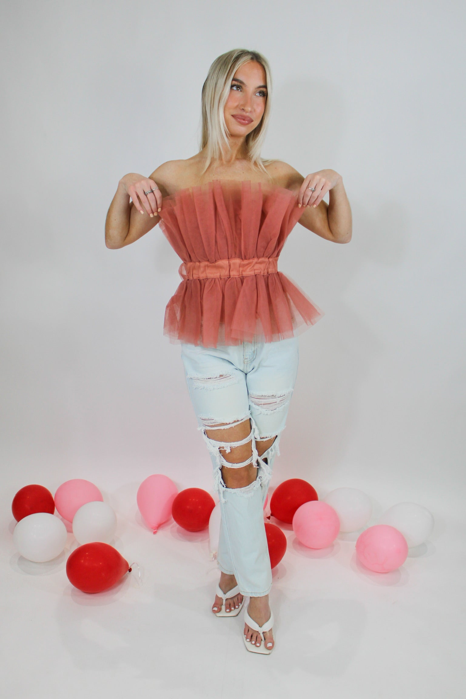 Sweet on You Tulle Top