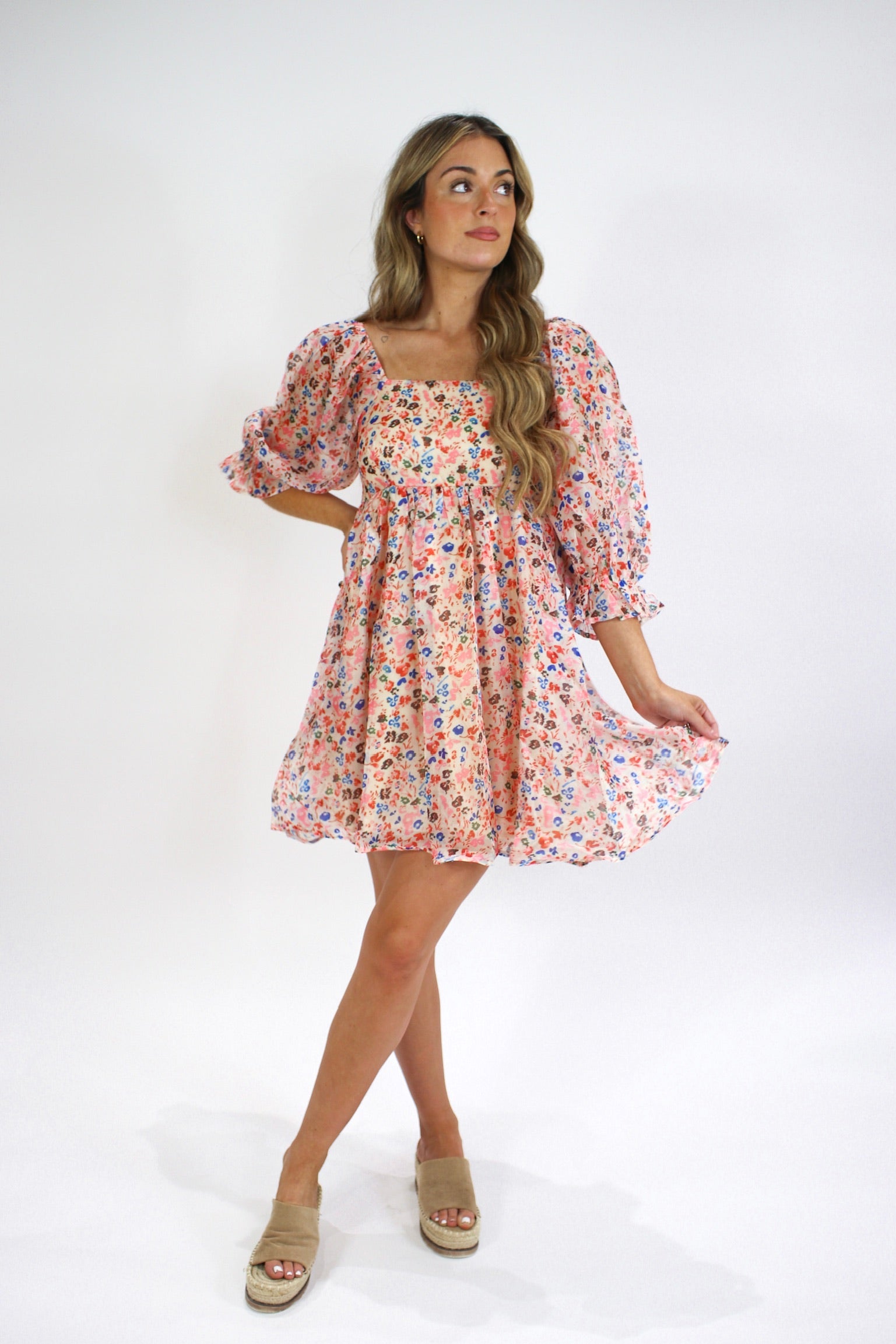 Full Bloom Babydoll Dress