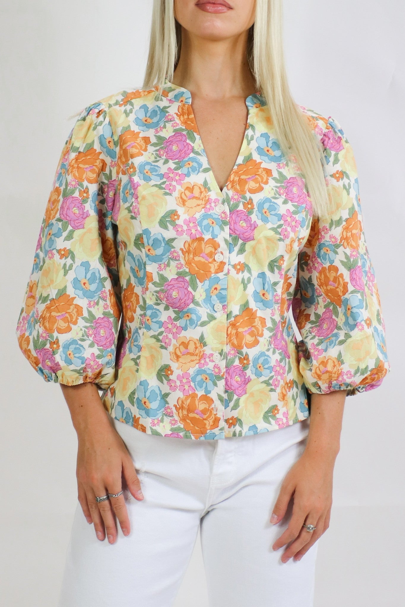 French Florals Blouse