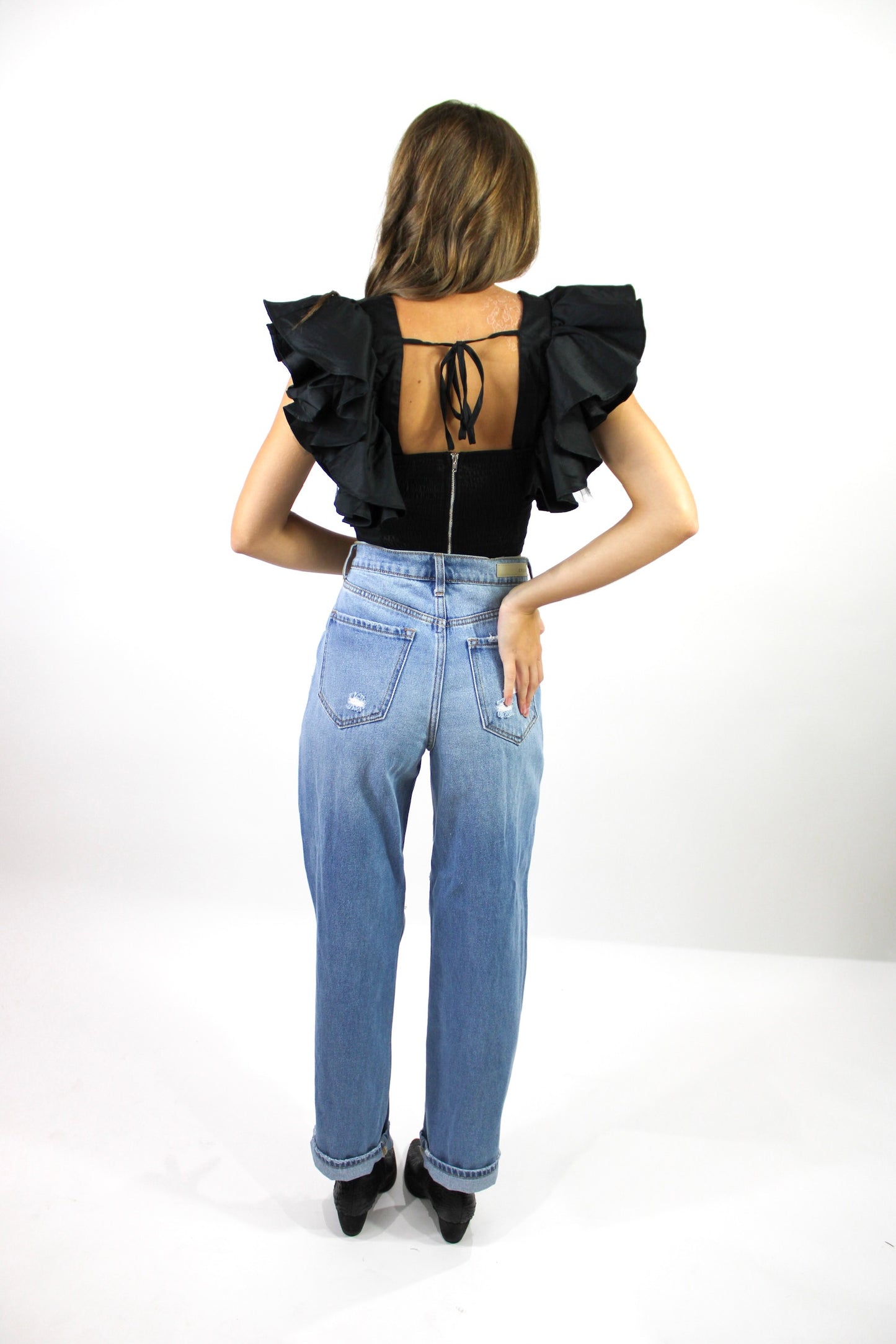 Let's Go To Brunch Ruffle Top