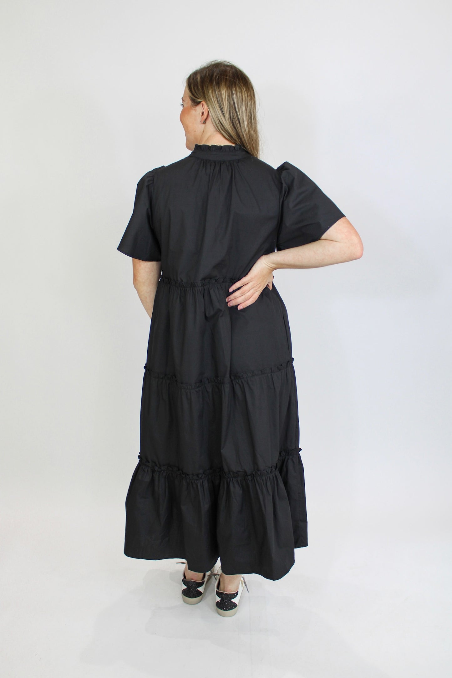 Out and About Ruffle Midi
