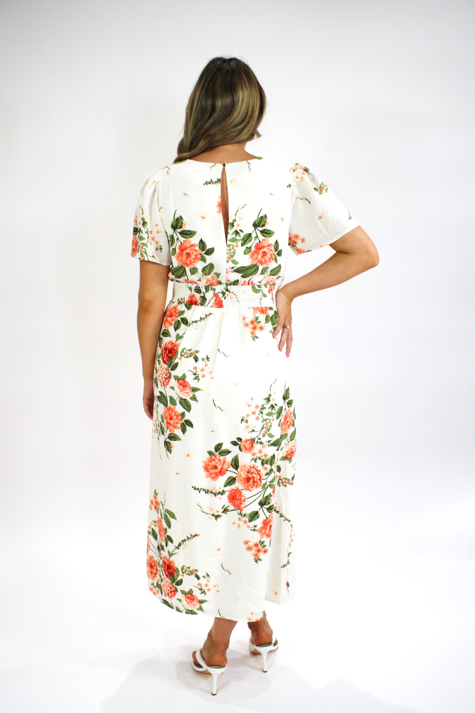 Peach Carnation Midi