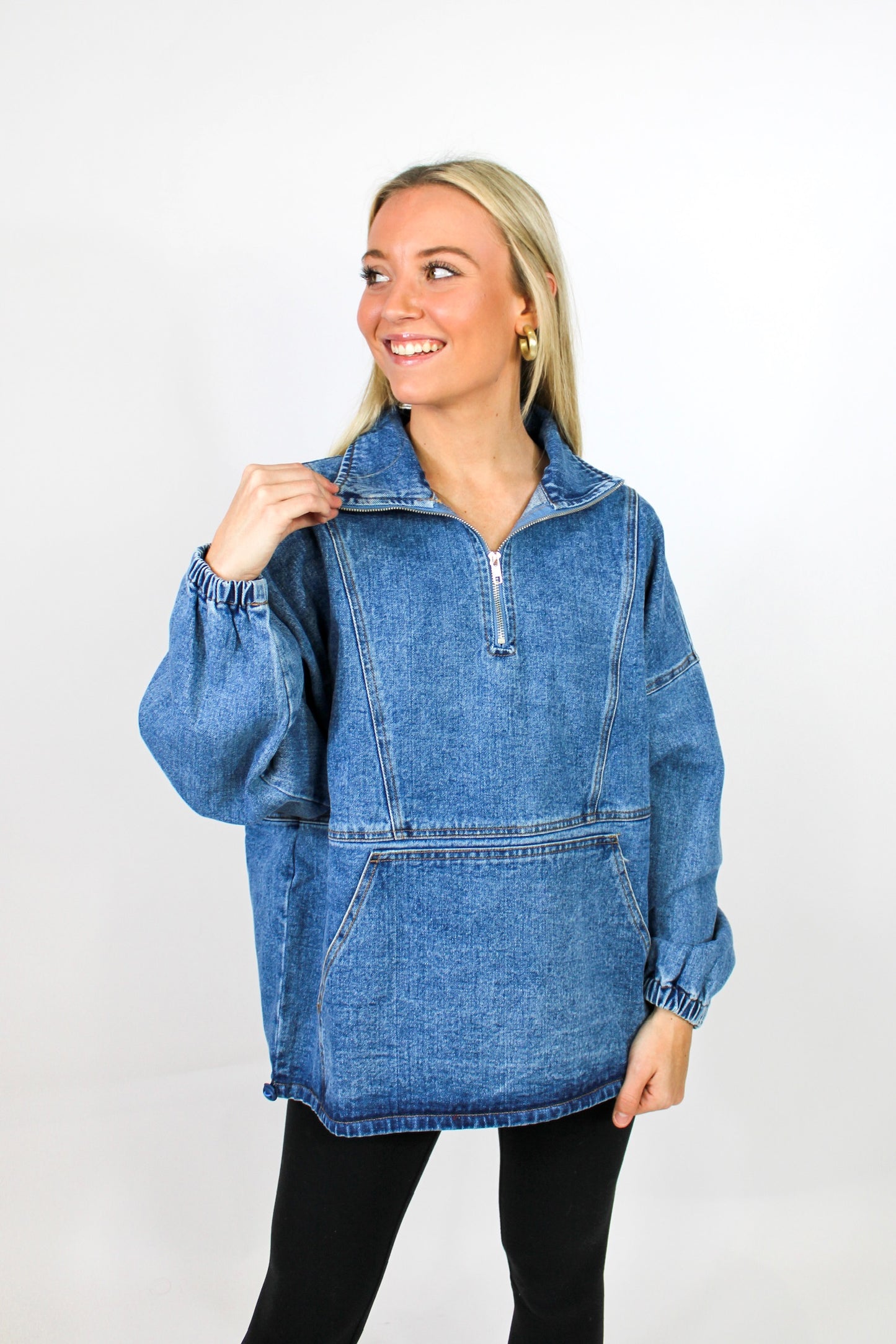 I'm So 90's Denim Pullover