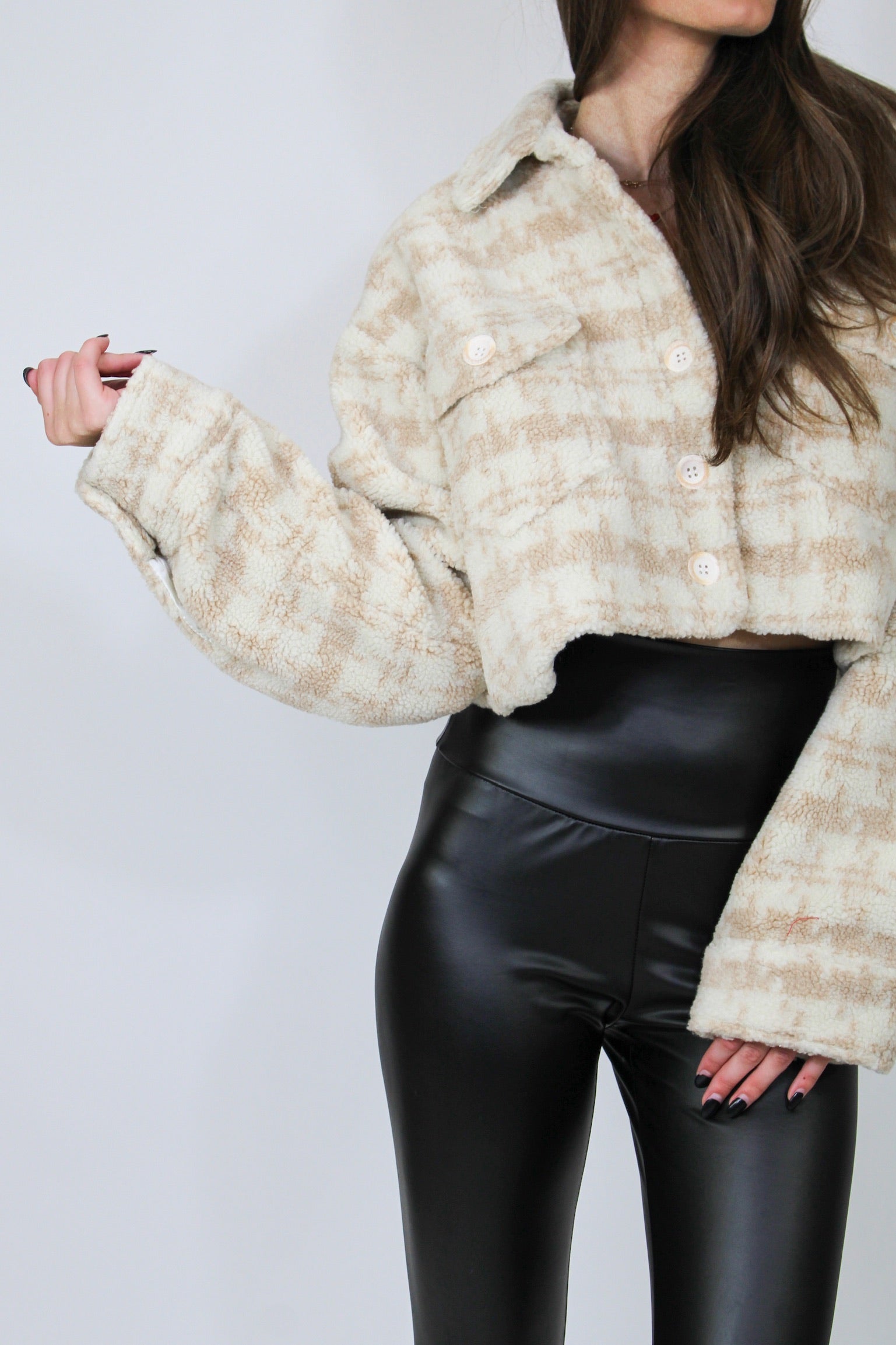 Cozy Girl Cropped Flannel