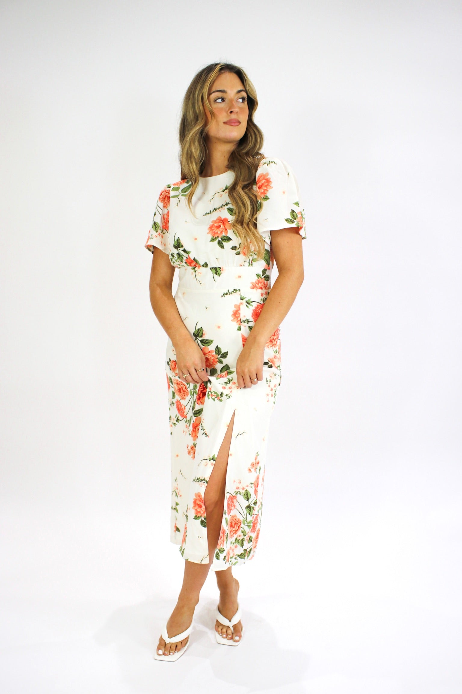 Peach Carnation Midi