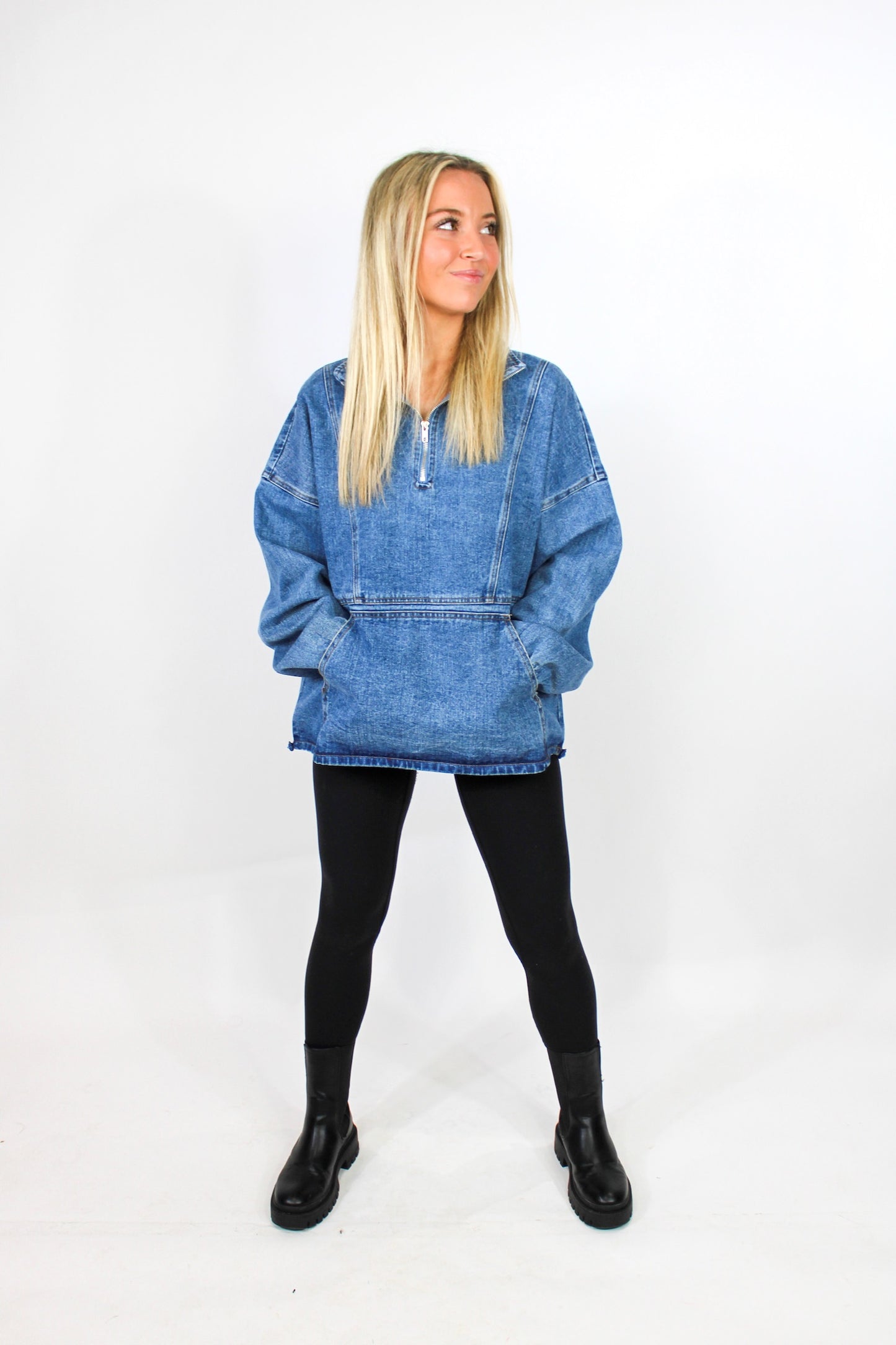 I'm So 90's Denim Pullover