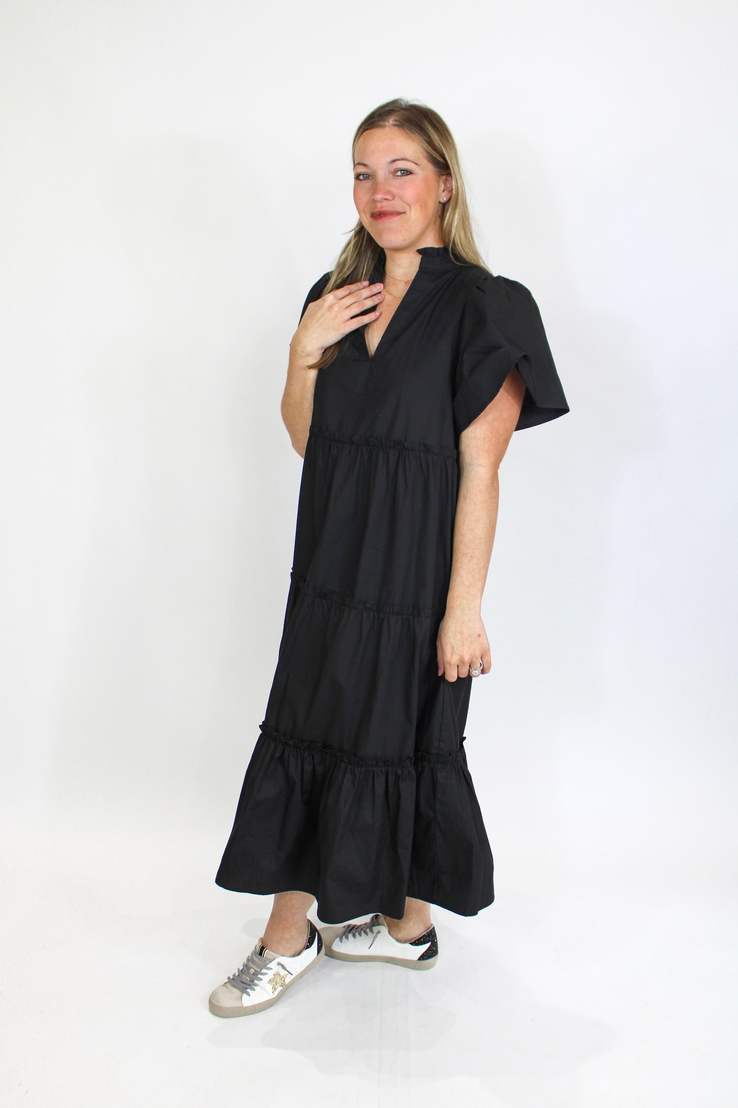 Out and About Ruffle Midi