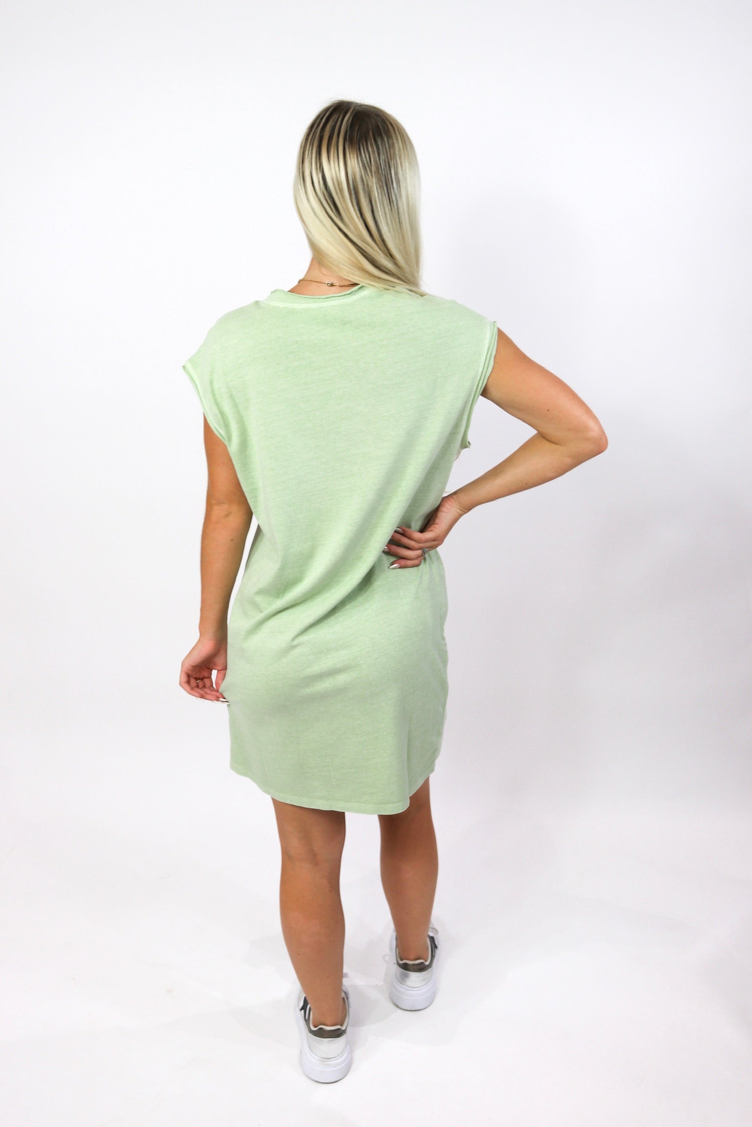 Kiwi Cutoff T-Shirt Dress