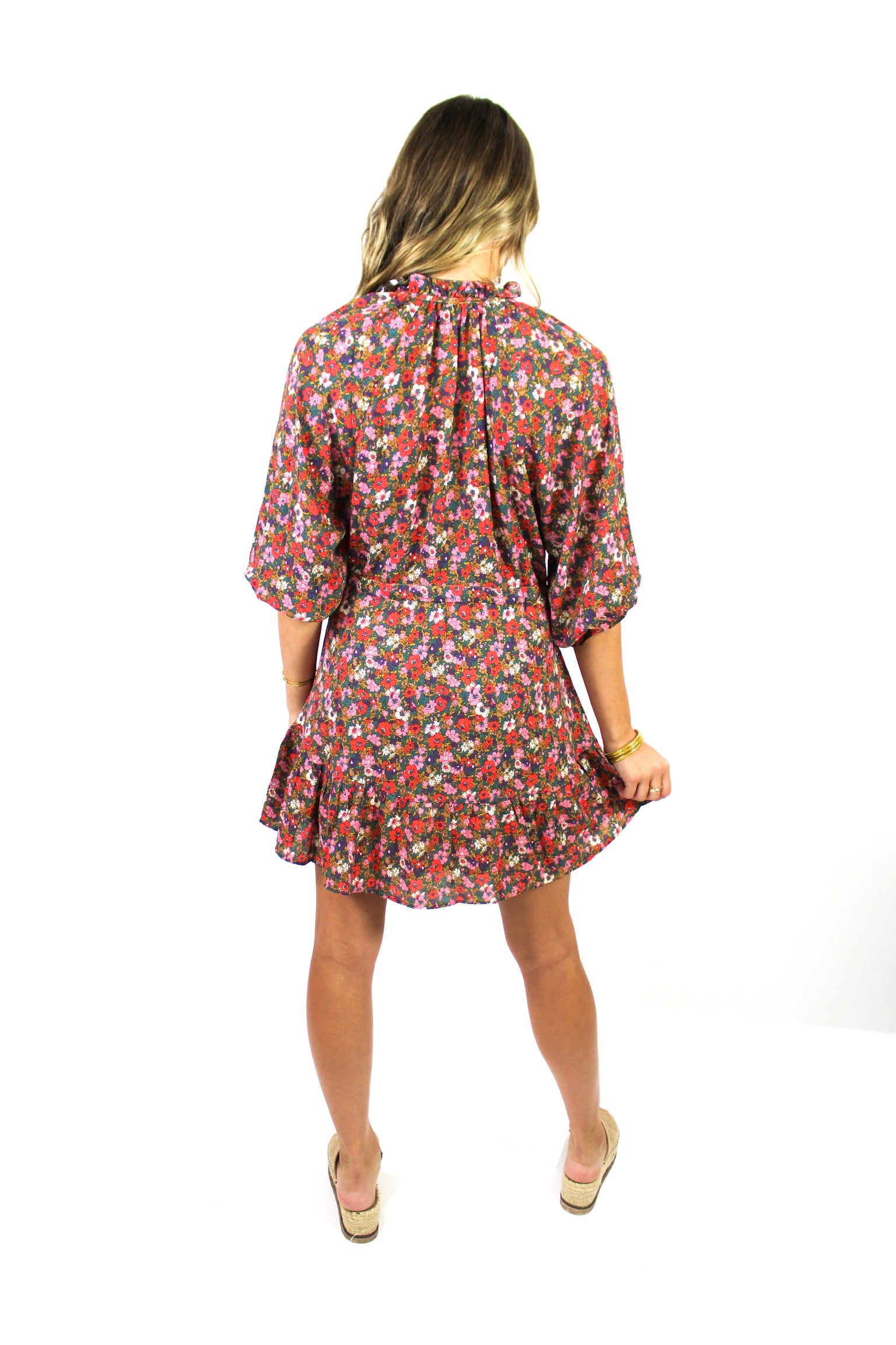 Flirty Floral Swing Dress