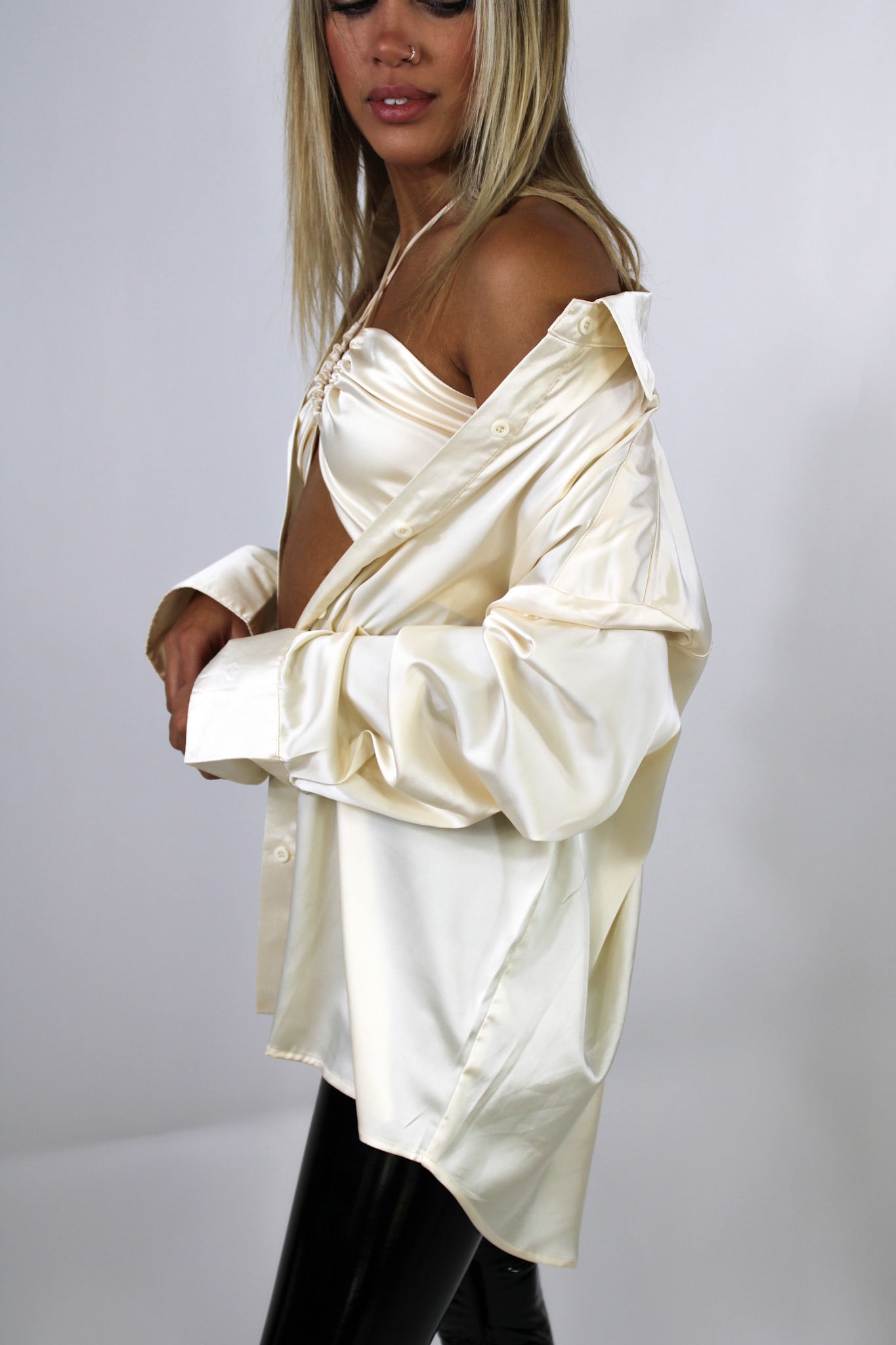 Pour More Champagne Shirt Set