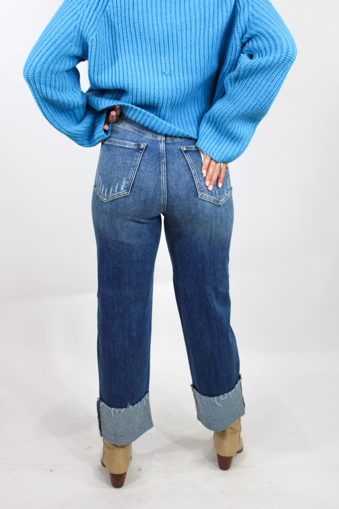 Walk In The Park Cuffed Denim