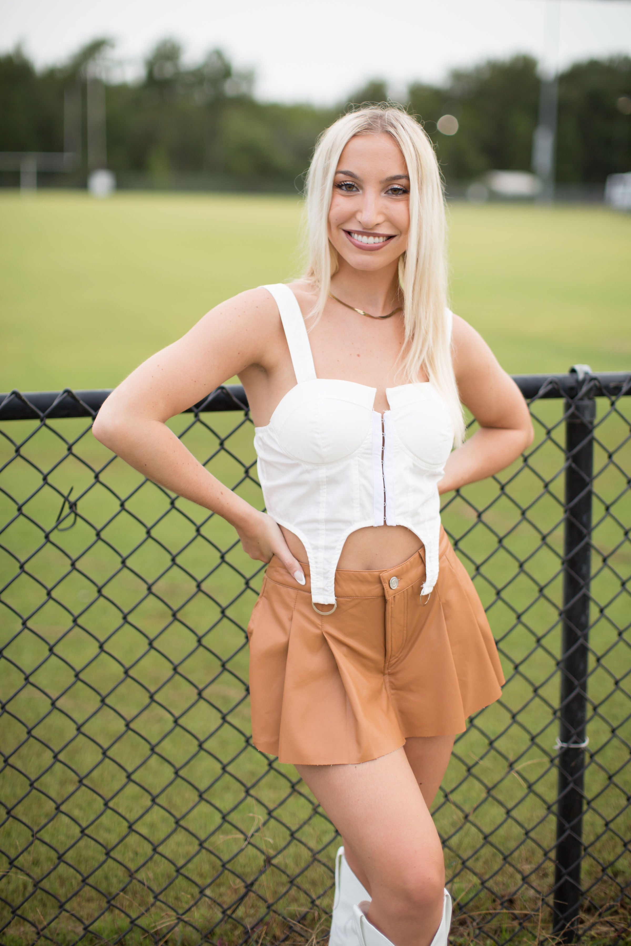Good Sport Leather Skort