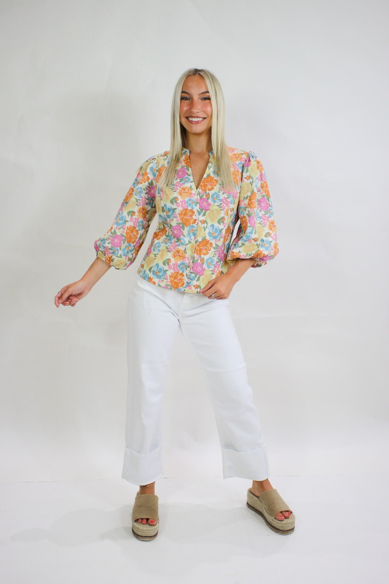 French Florals Blouse