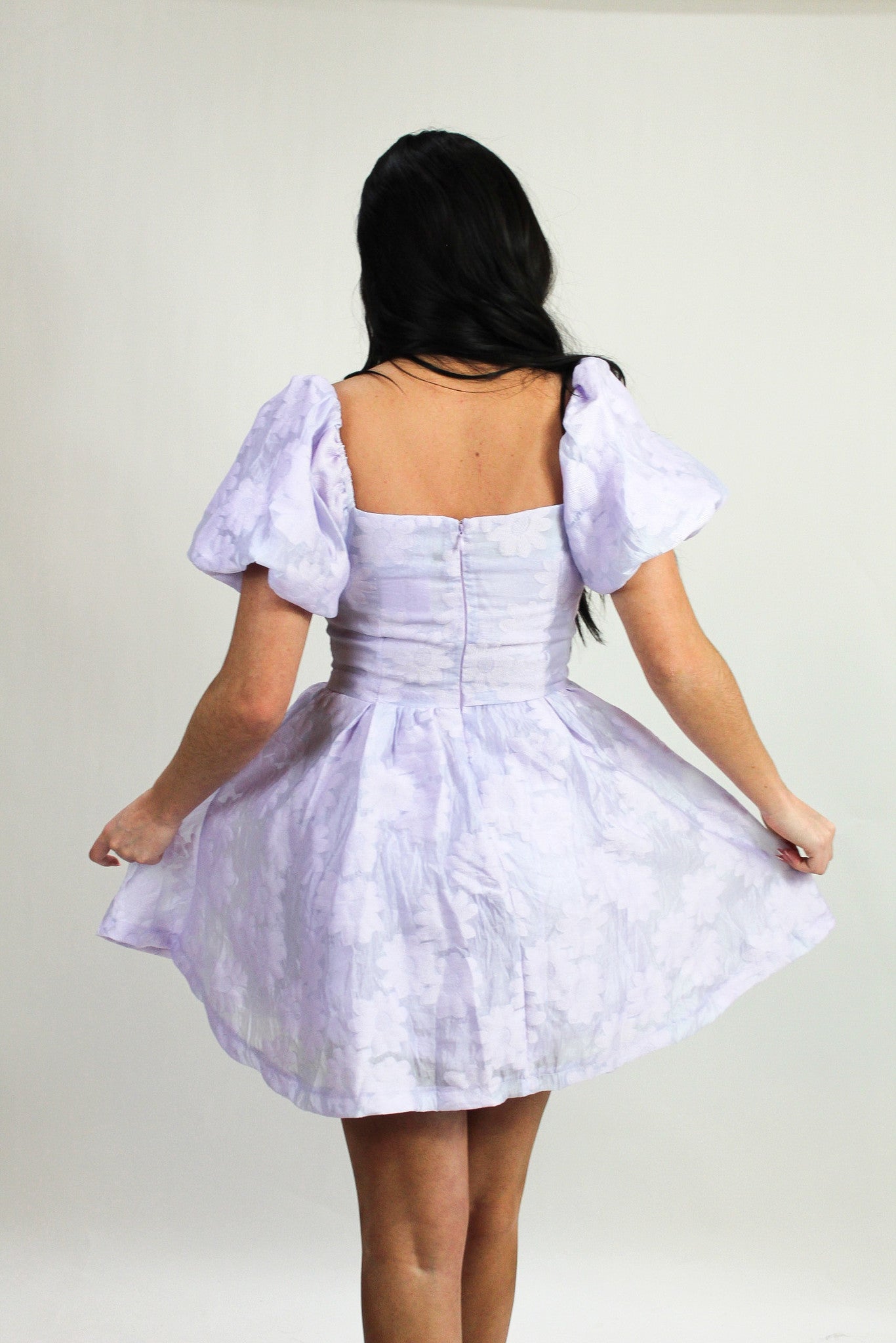 Laced Affair Dress- Lavender