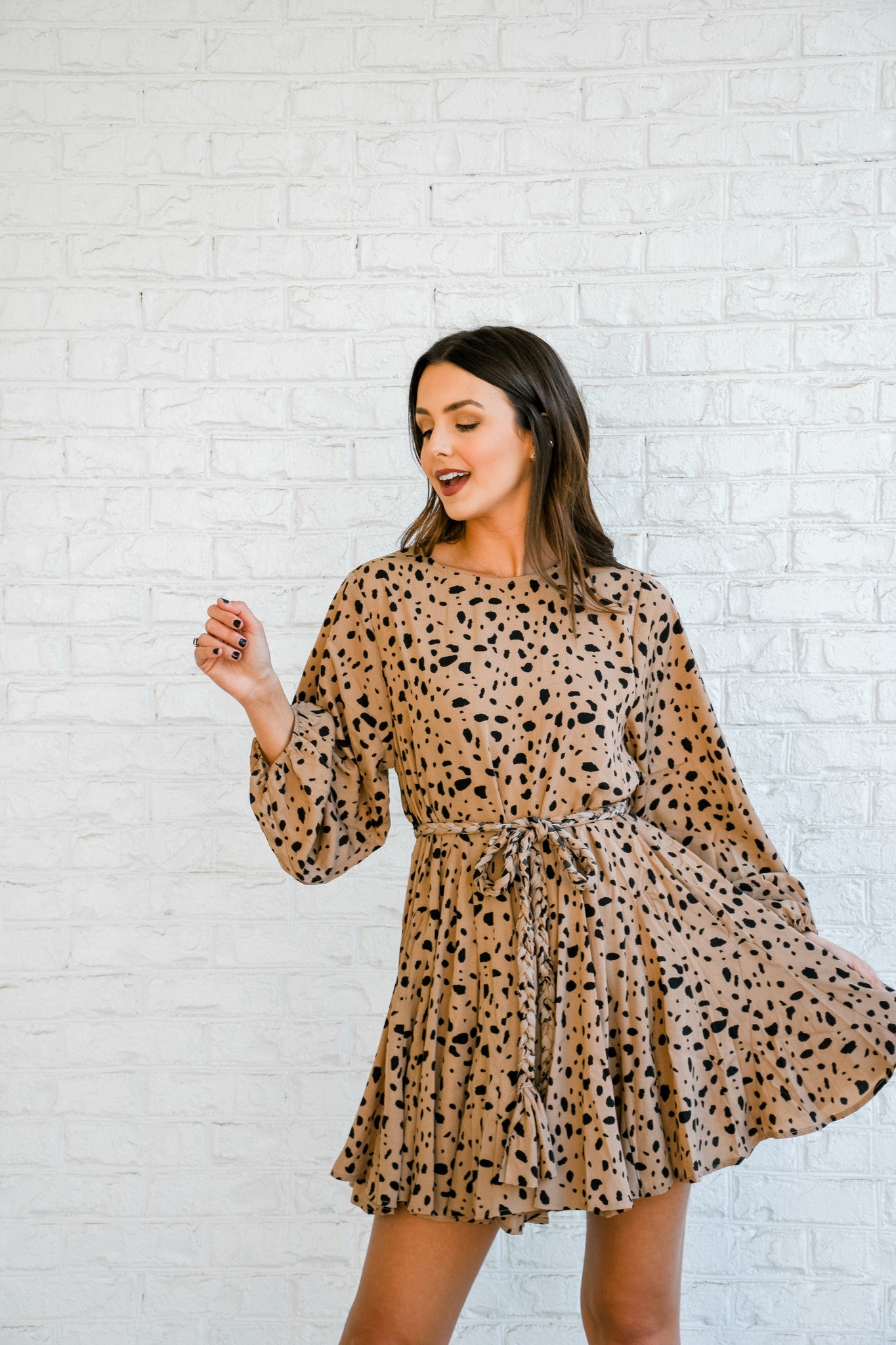 Dalmatian Spot Swing Dress Large Dalmatian Spot Swing Dress Large