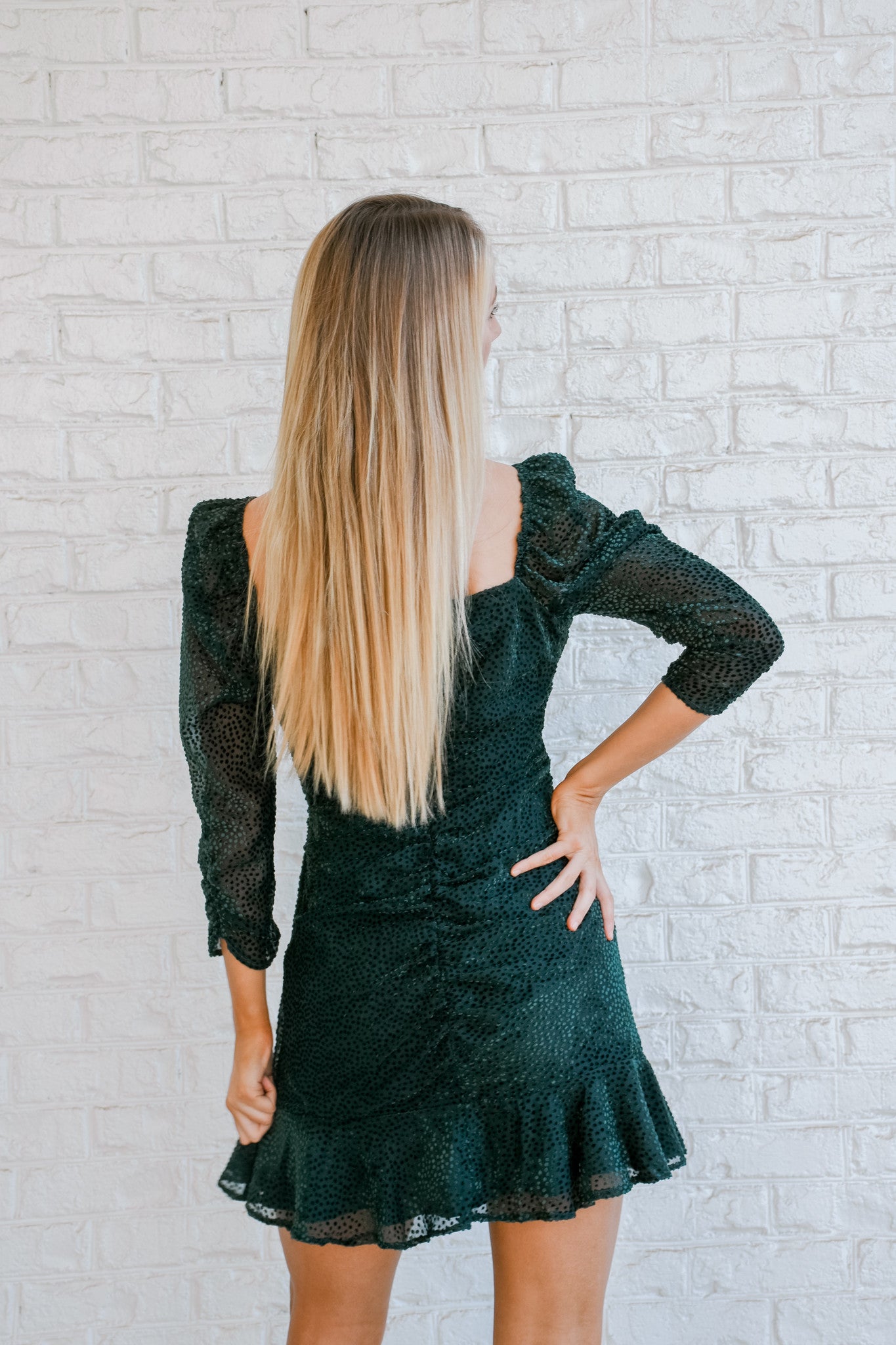 Romance Me Dress - Emerald