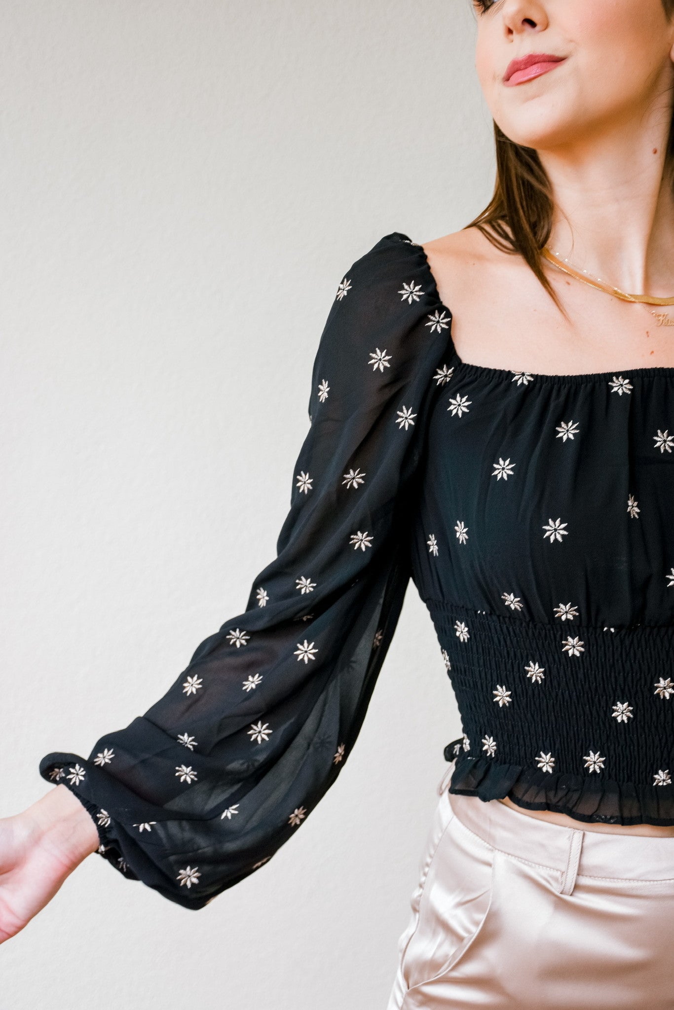 Shooting Star Smocked Top