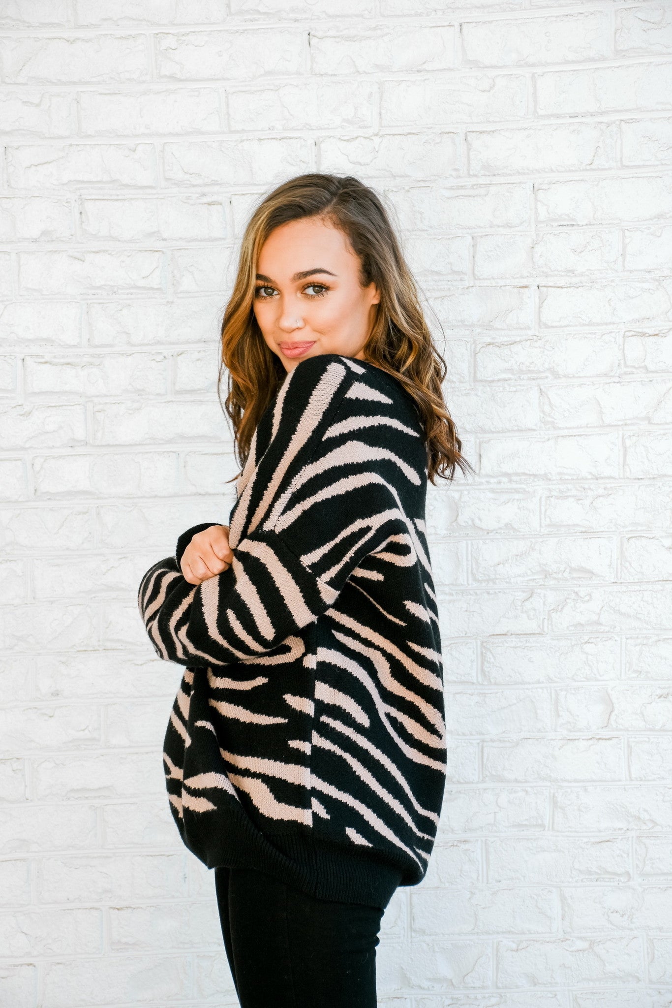 Totally Zebra Sweater - Shopsisterology