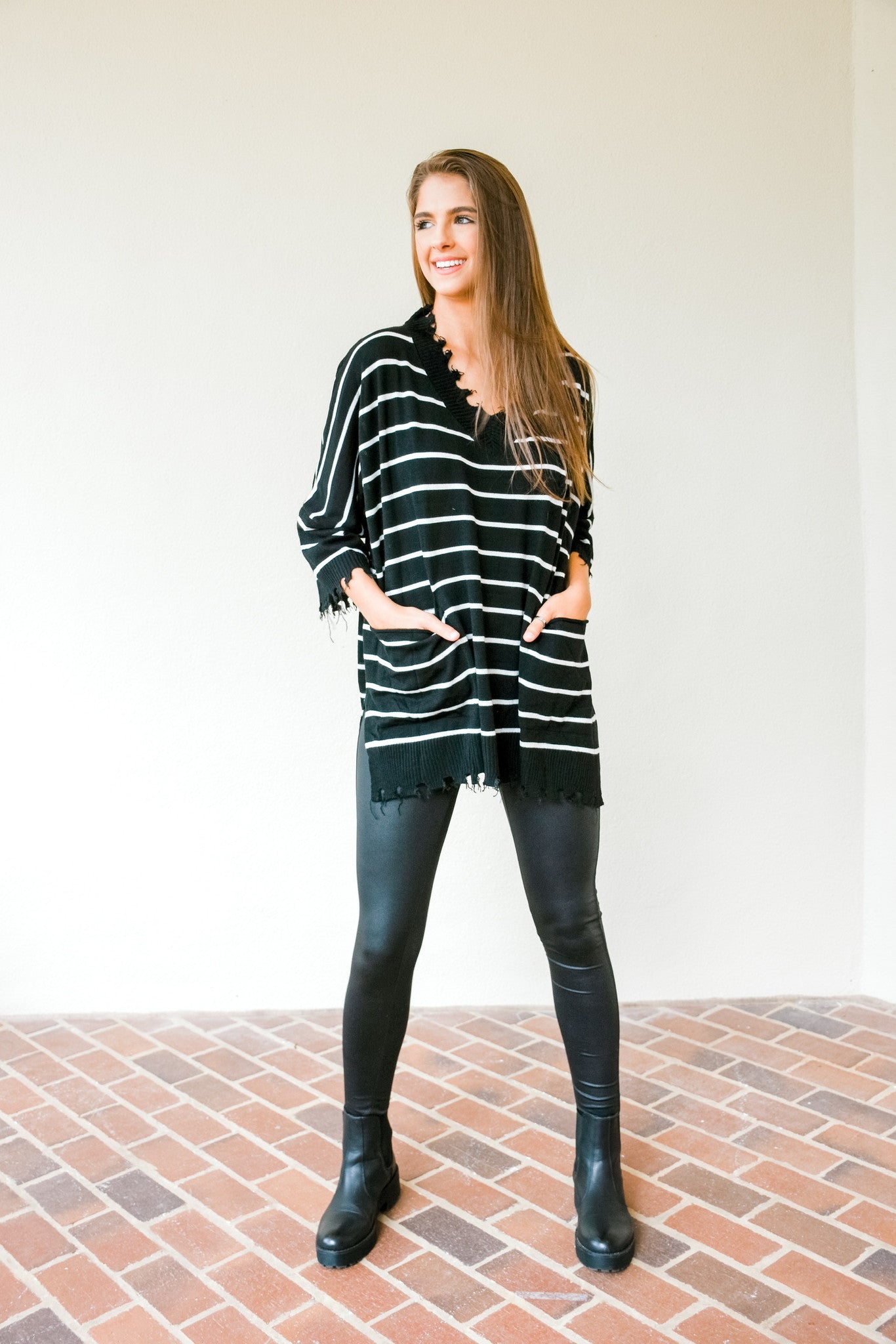 Double the Distressed Sweater