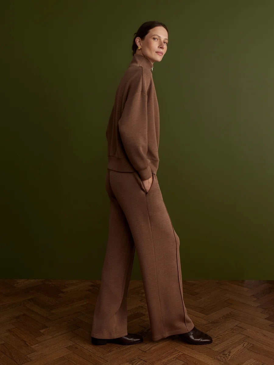The Wide Leg Pant 30 - Golden Bronze Marl