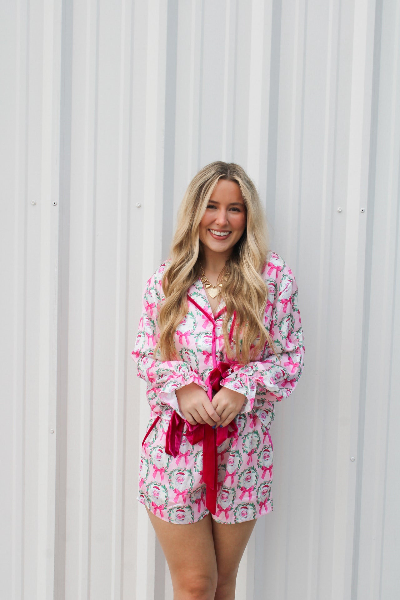 Pink Christmas PJs