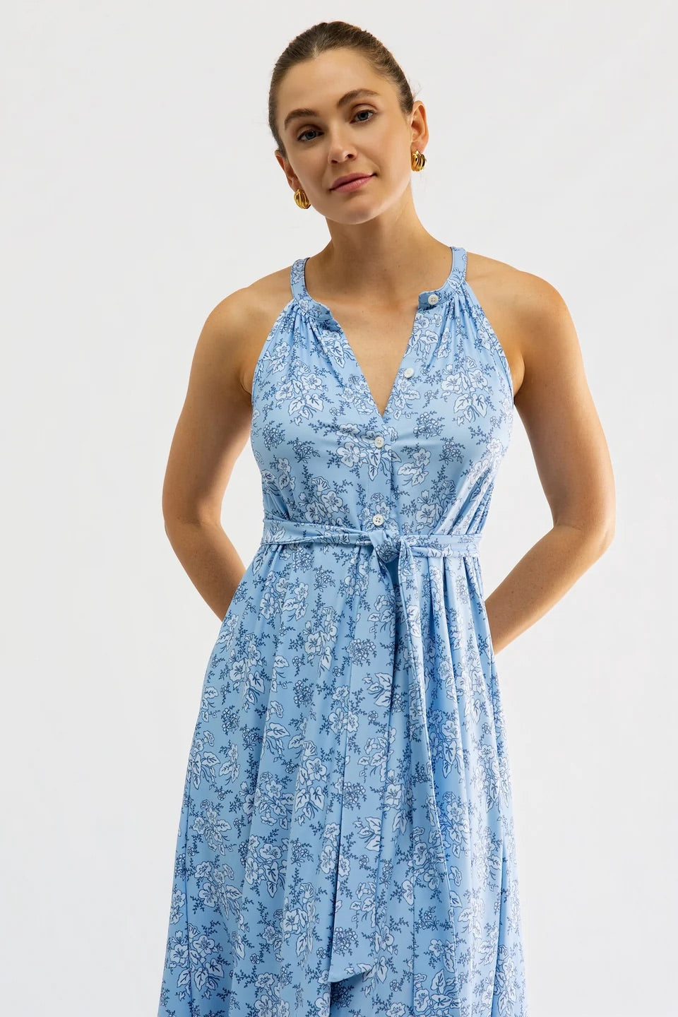 The Sunny Dress - Raindrop Floral
